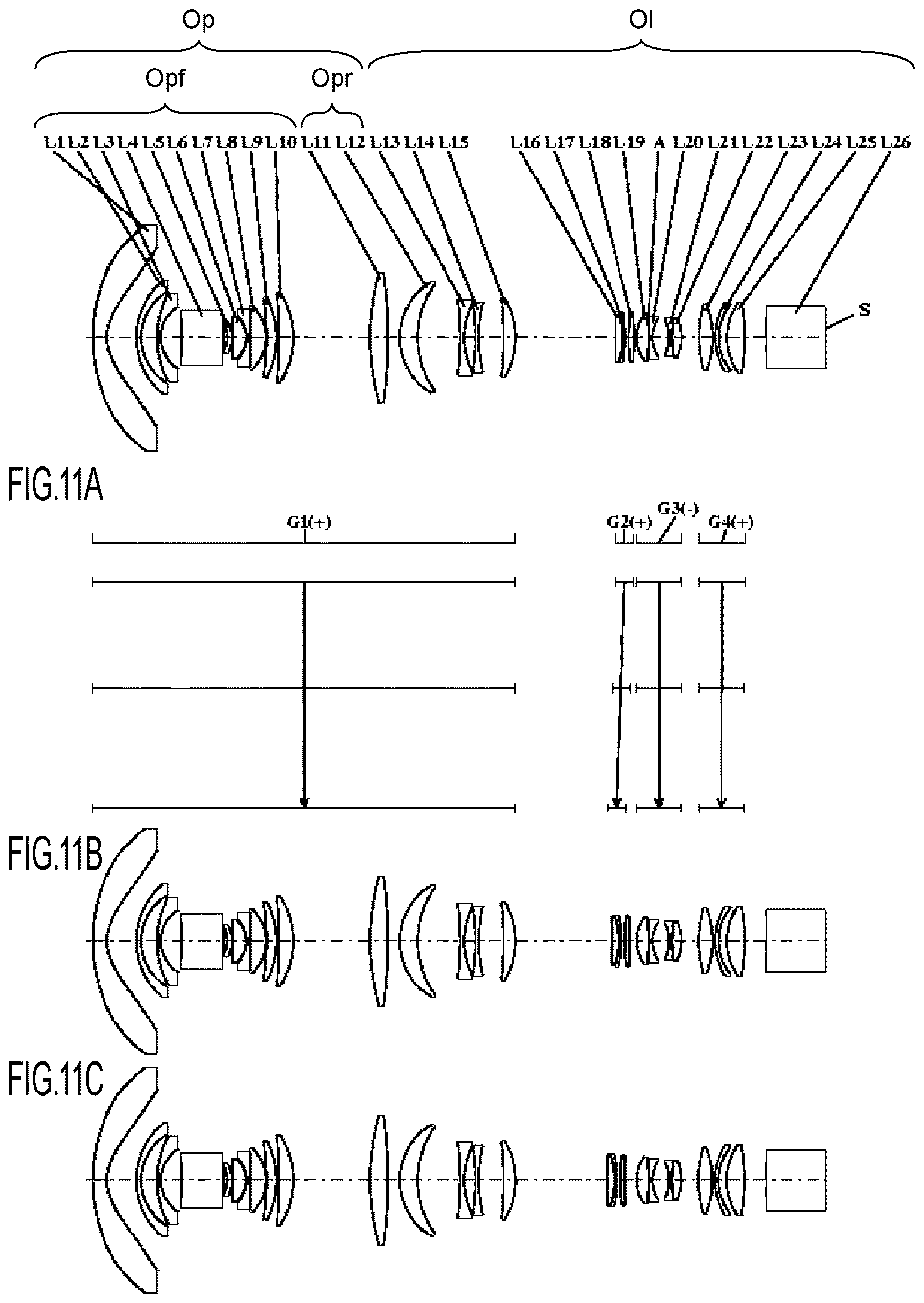 Patent US12619055 Figure 11 – Optical system, image projection apparatus, and imaging apparatus