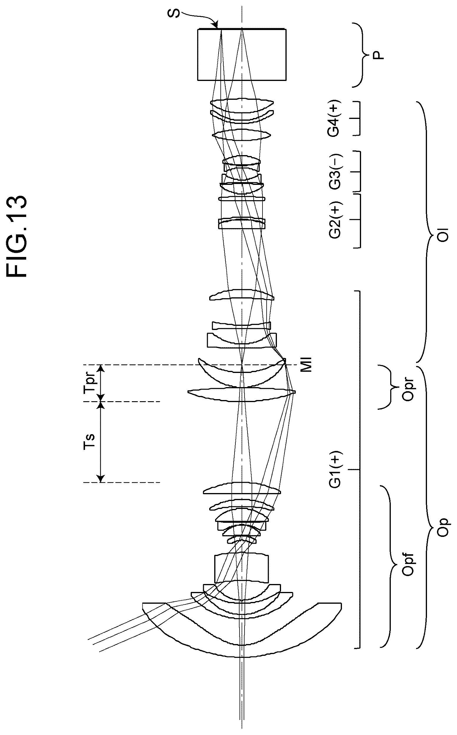 Patent US12619055 Figure 13 – Optical system, image projection apparatus, and imaging apparatus
