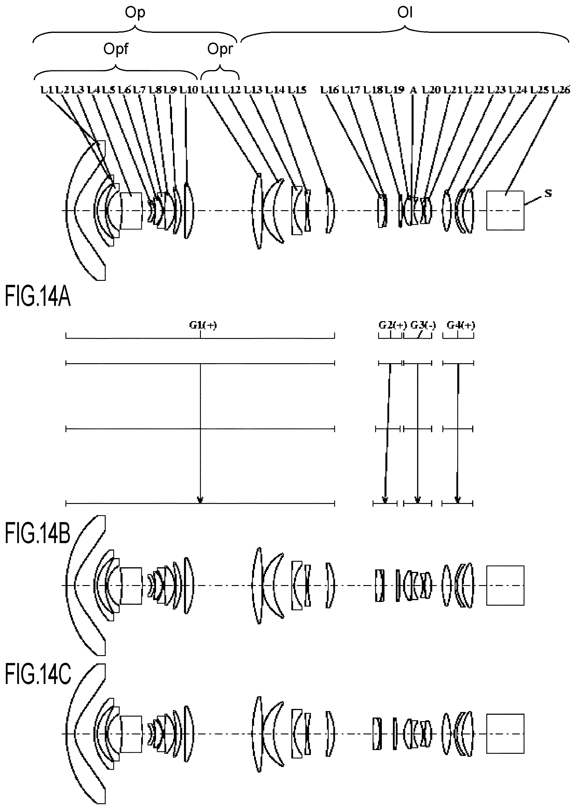 Patent US12619055 Figure 14 – Optical system, image projection apparatus, and imaging apparatus