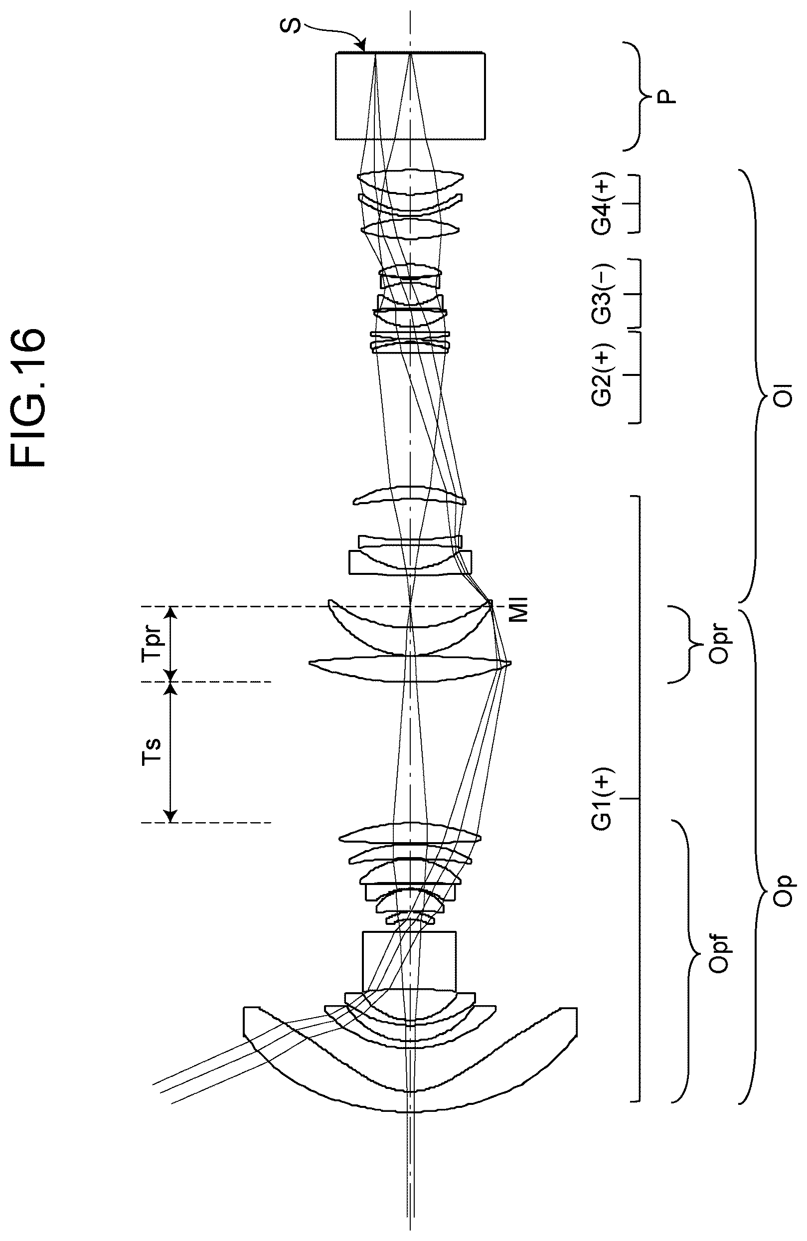 Patent US12619055 Figure 16 – Optical system, image projection apparatus, and imaging apparatus