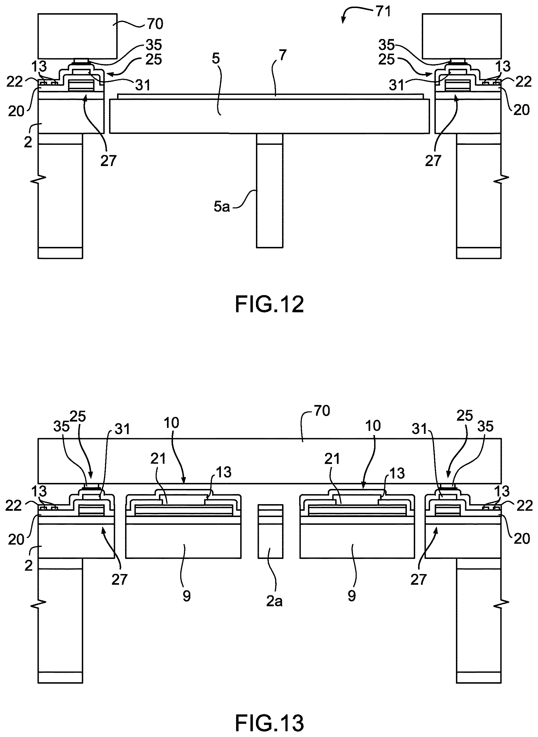 Patent US12619065 Figure 7 – Process for manufacturing a microelectromechanical mirror device and microelectromechanical mirror device