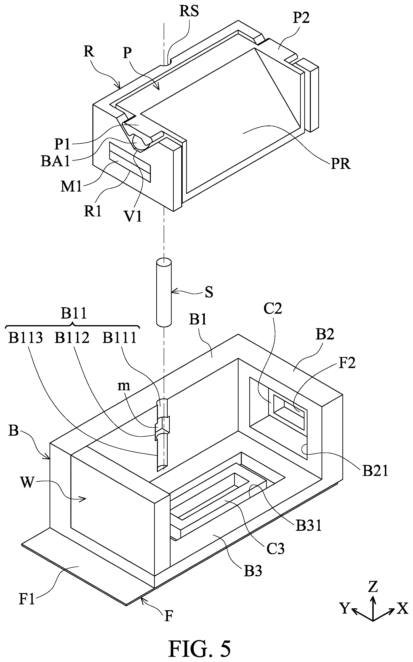Patent US12619066 Figure 4 – Driving mechanism