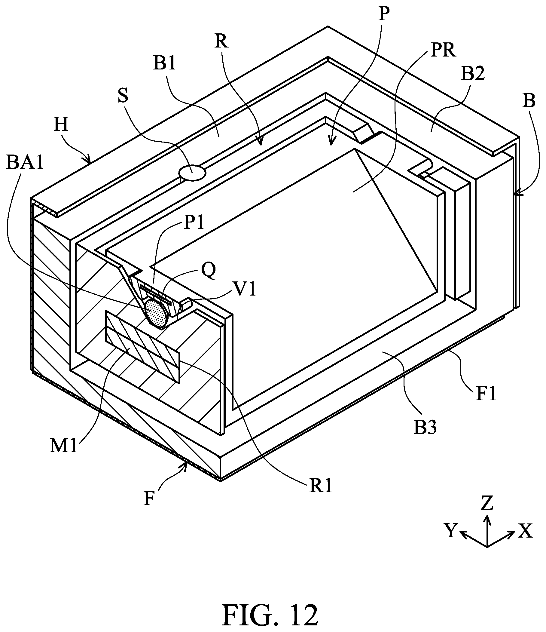 Patent US12619066 Figure 8 – Driving mechanism