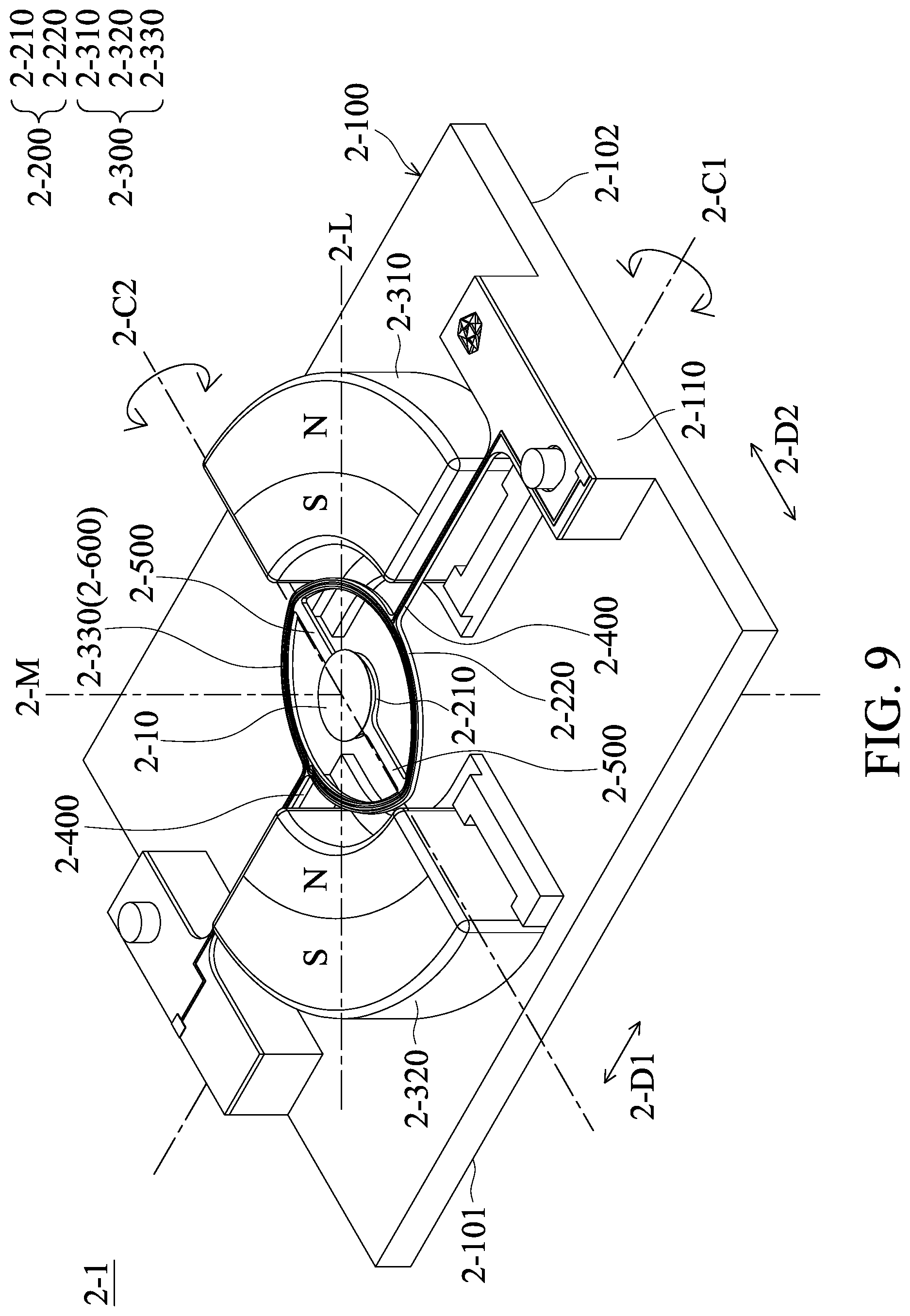 Patent US12619068 Figure 9 – Optical element driving mechanism