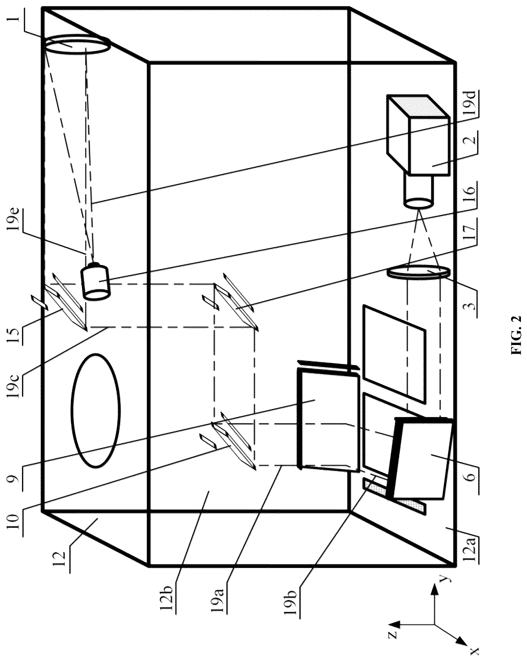Patent US12619069 Figure 2 – Schlieren system for in-situ/online monitoring of spatter in large-area melt pool