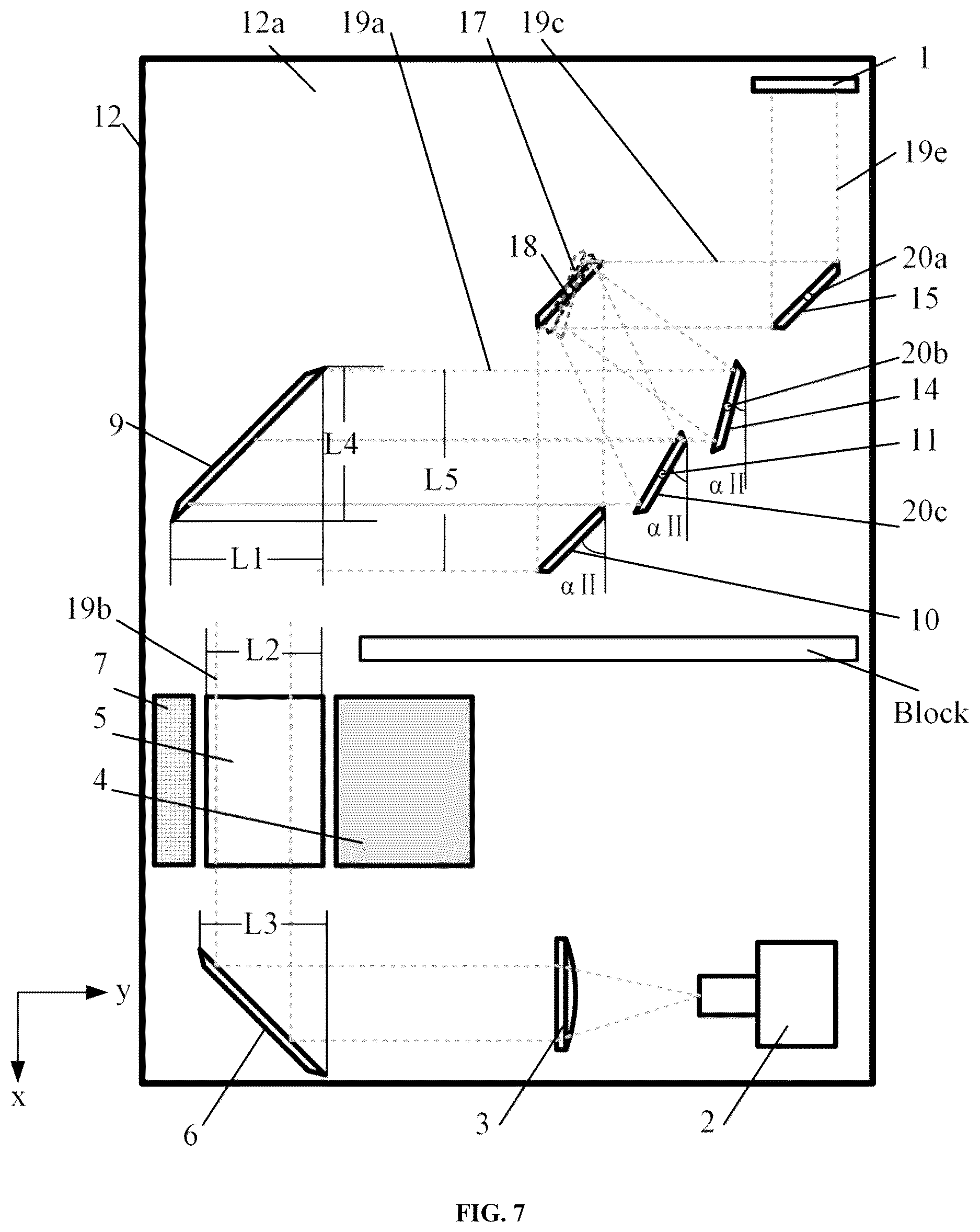 Patent US12619069 Figure 7 – Schlieren system for in-situ/online monitoring of spatter in large-area melt pool