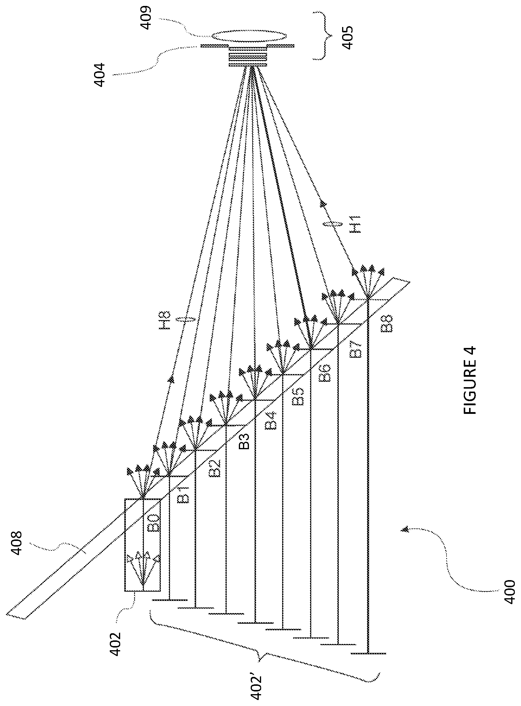 Patent US12619070 Figure 4 – Hologram waveguiding