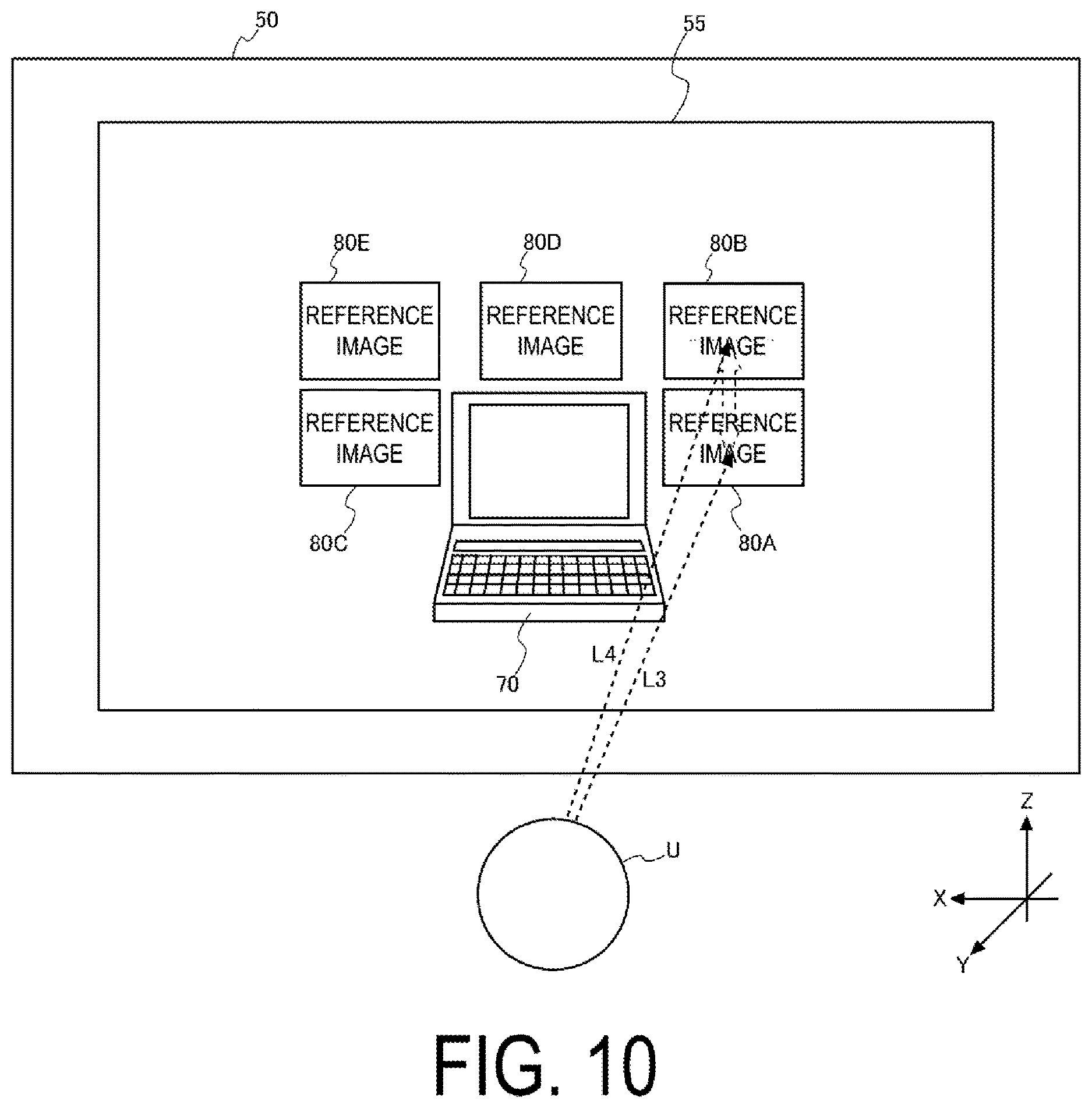 Patent US12619073 Figure 10 – Control device, control method for head-mounted display device, and program