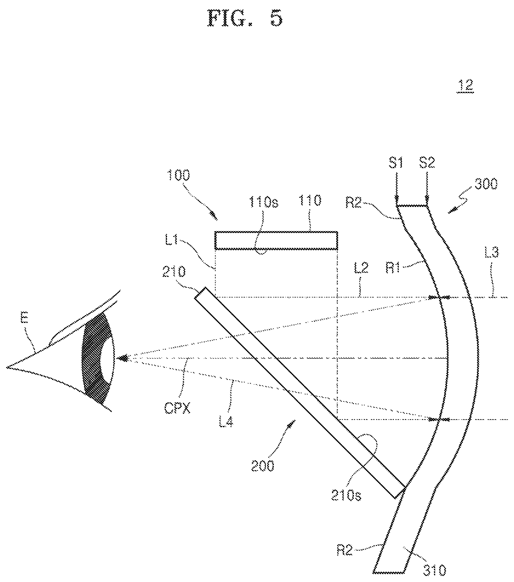Patent US12619074 Figure 5 – See-through type display device and glasses type augmented reality device including the same