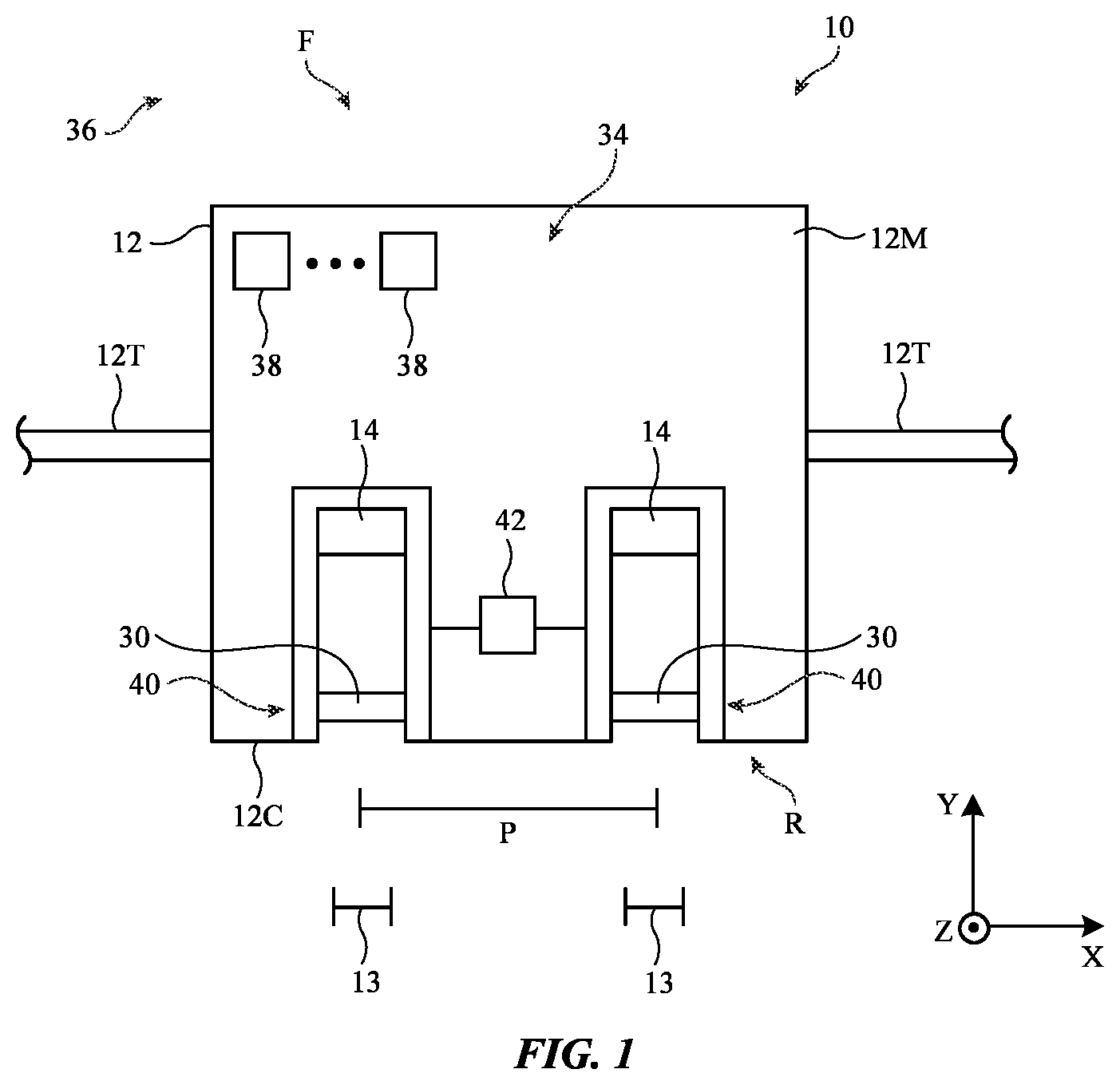 Patent US12619080 Figure 1 – Electronic devices with light-blocking fabrics