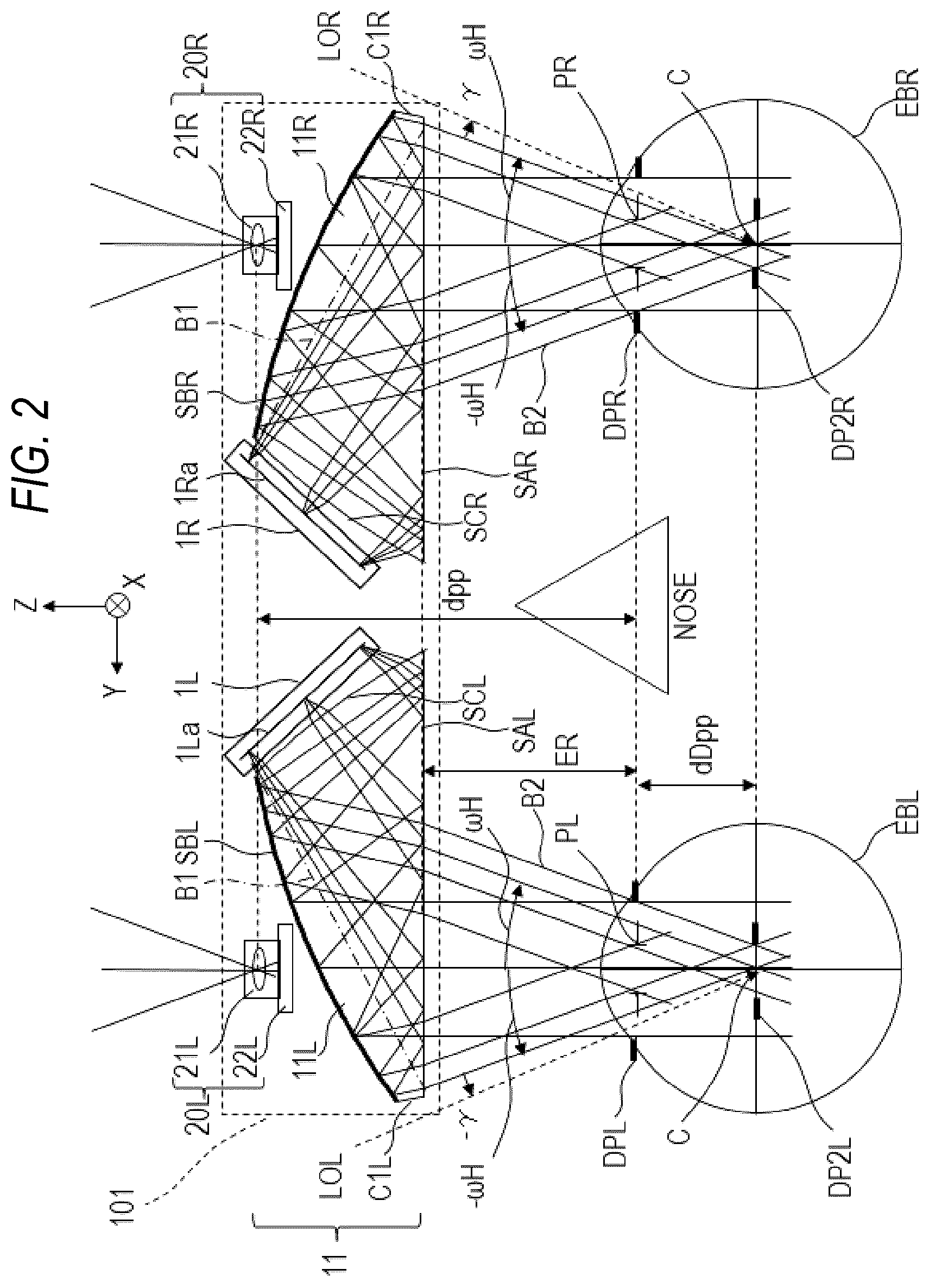 Patent US12619082 Figure 2 – Display apparatus