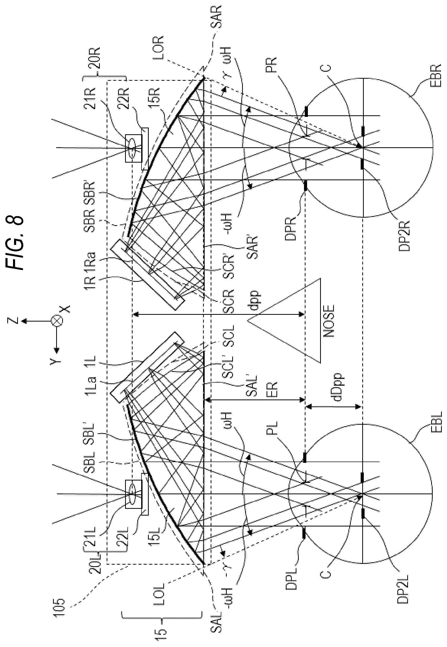 Patent US12619082 Figure 8 – Display apparatus