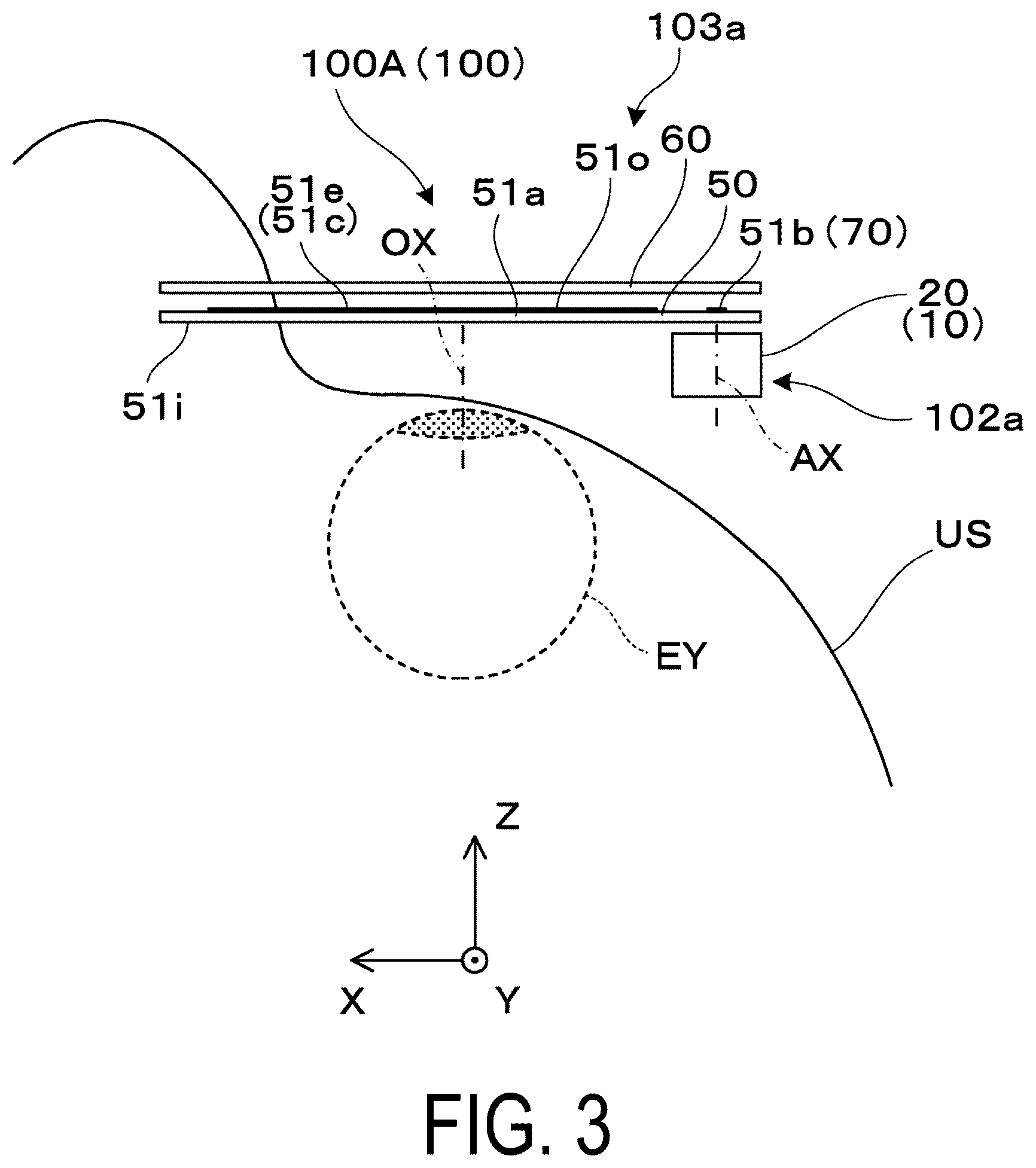 Patent US12619083 Figure 3 – Virtual-image display device and optical unit