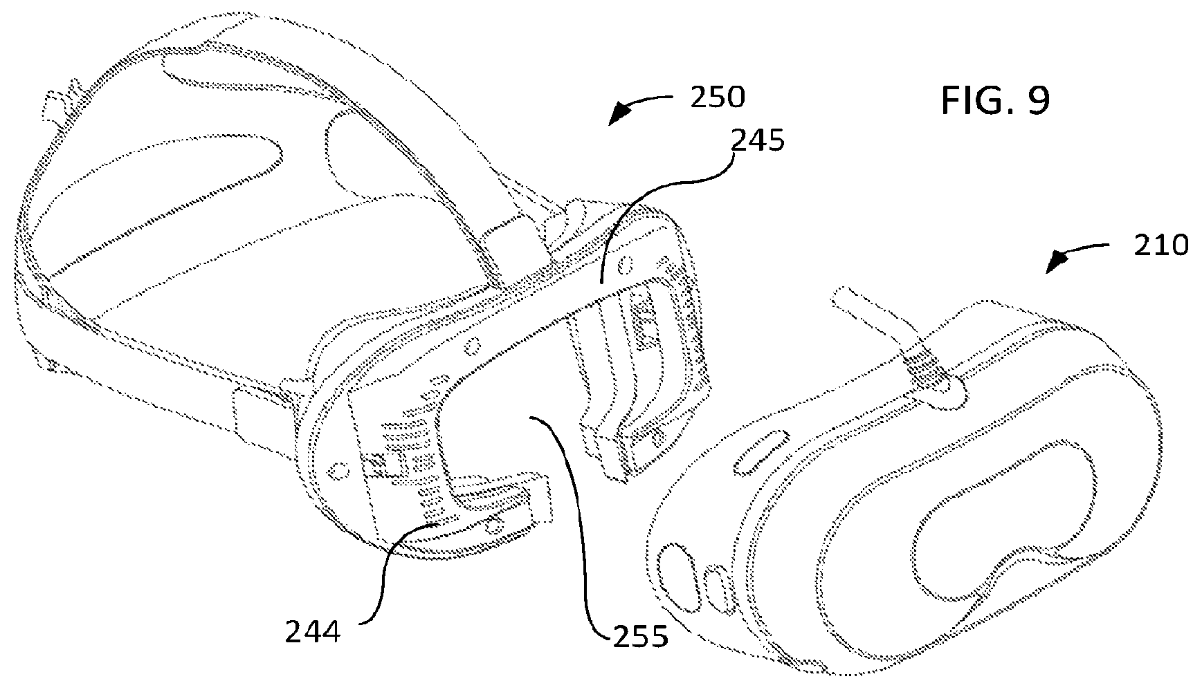 Patent US12619084 Figure 7 – Head-mounted display for public use