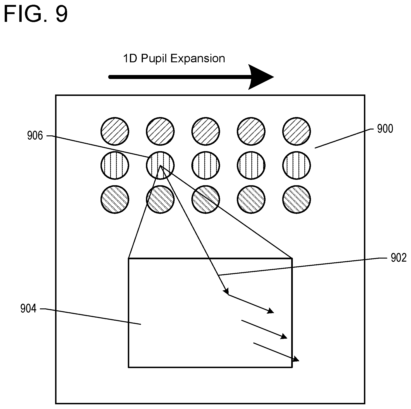 Patent US12619086 Figure 9 – Near-eye display systems utilizing an array of projectors