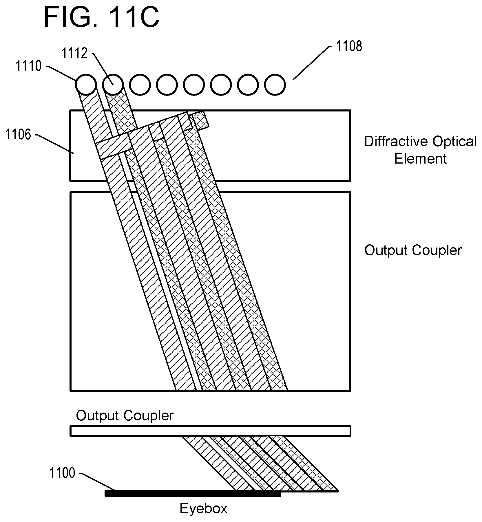 Patent US12619086 Figure 12 – Near-eye display systems utilizing an array of projectors