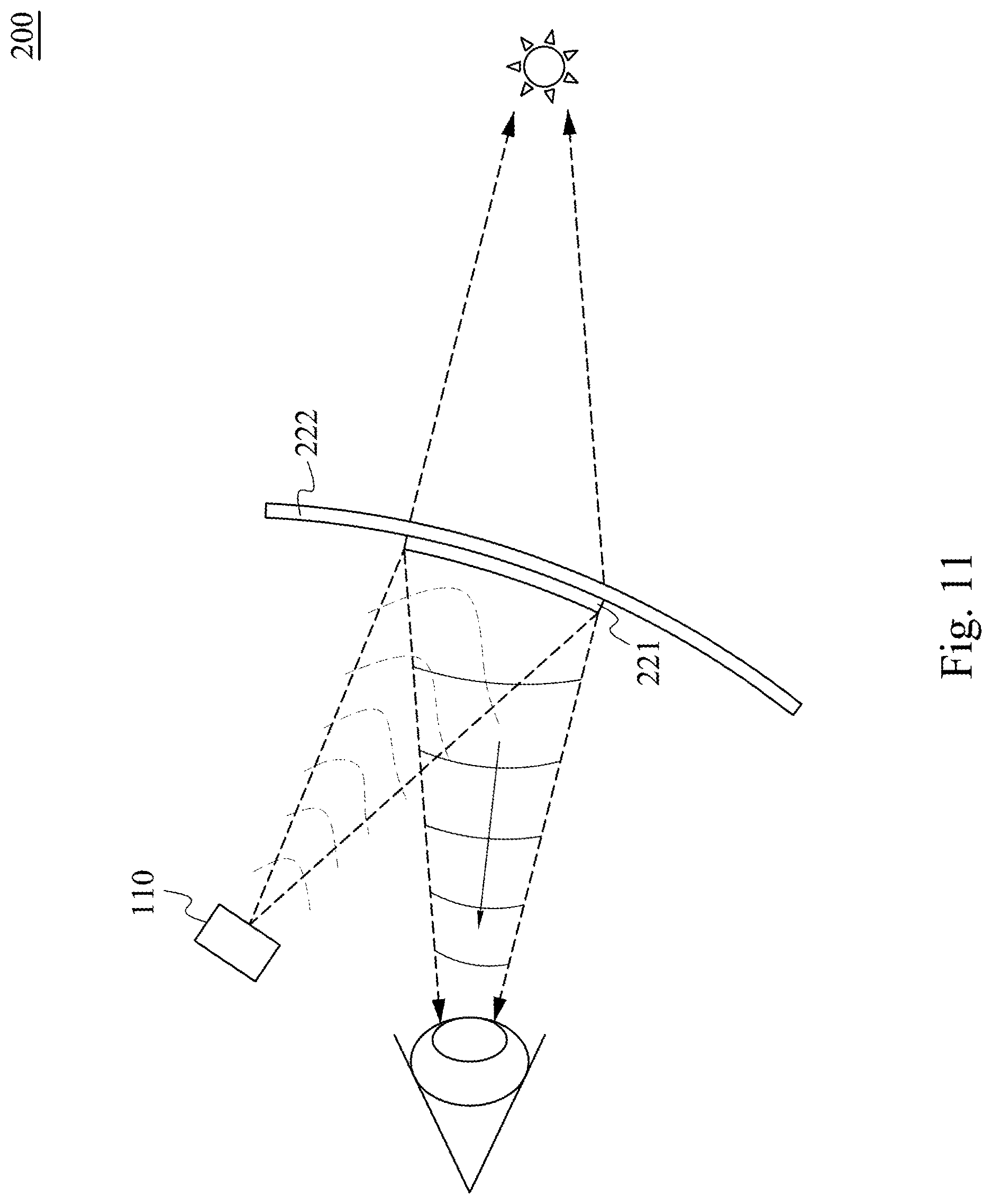 Patent US12619087 Figure 11 – Method of manufacturing optical element and projection device