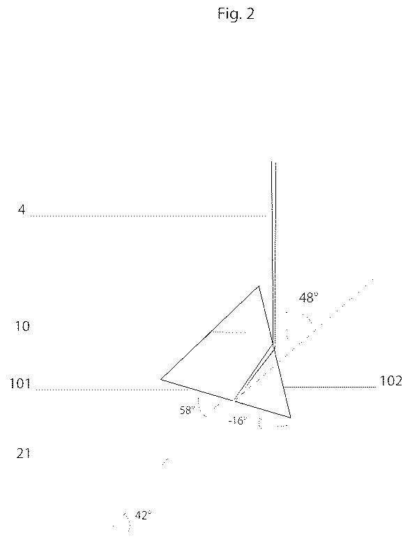 Patent US12619089 Figure 2 – Rainbow projector and method for producing rainbow light