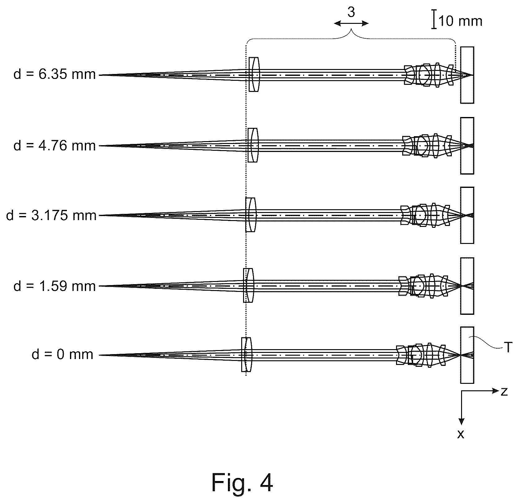 Patent US12619090 Figure 4 – Multibeam 3-D focus generator