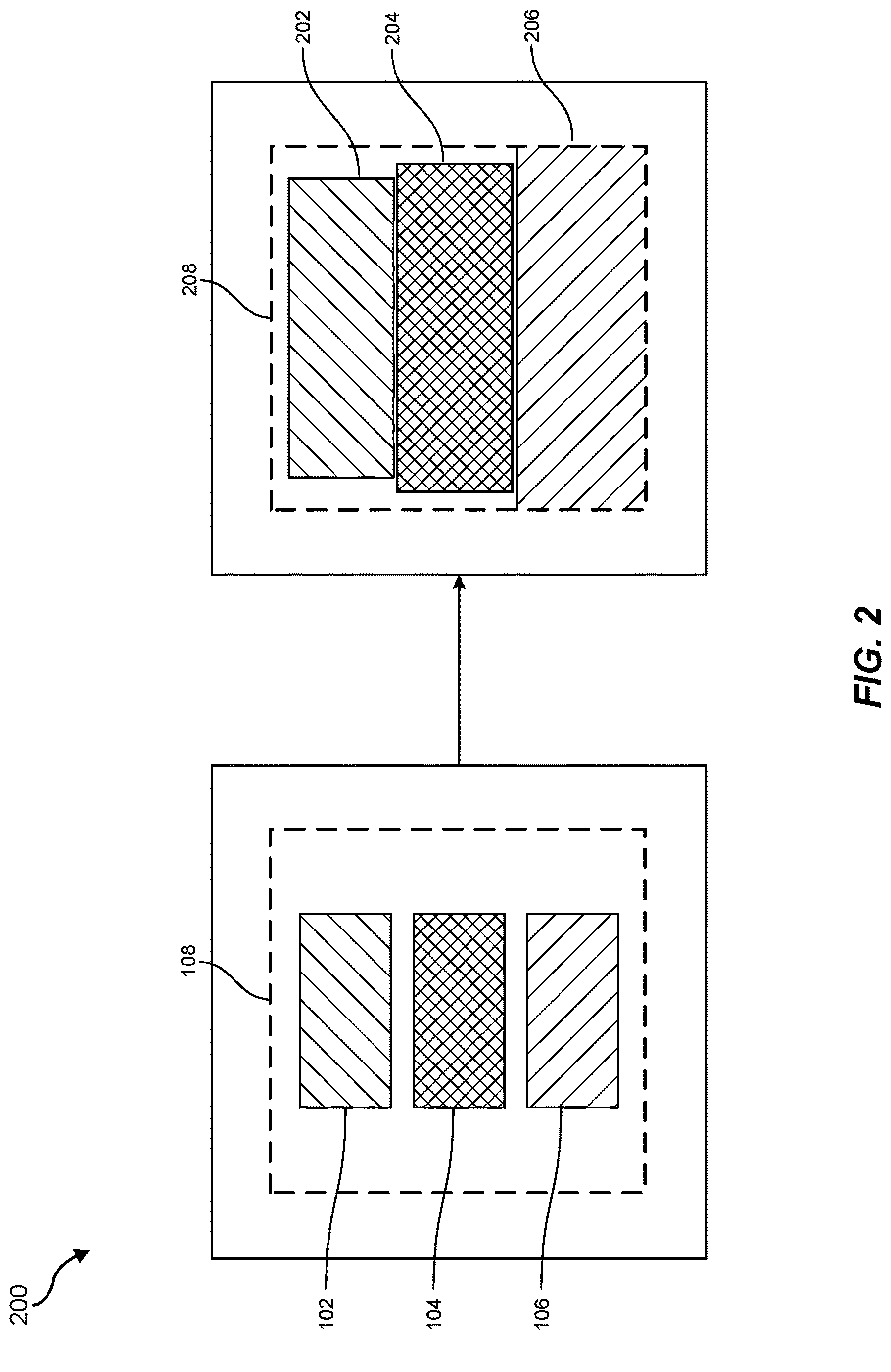 Patent US12619094 Figure 2 – Systems and methods for increasing display system fill factor