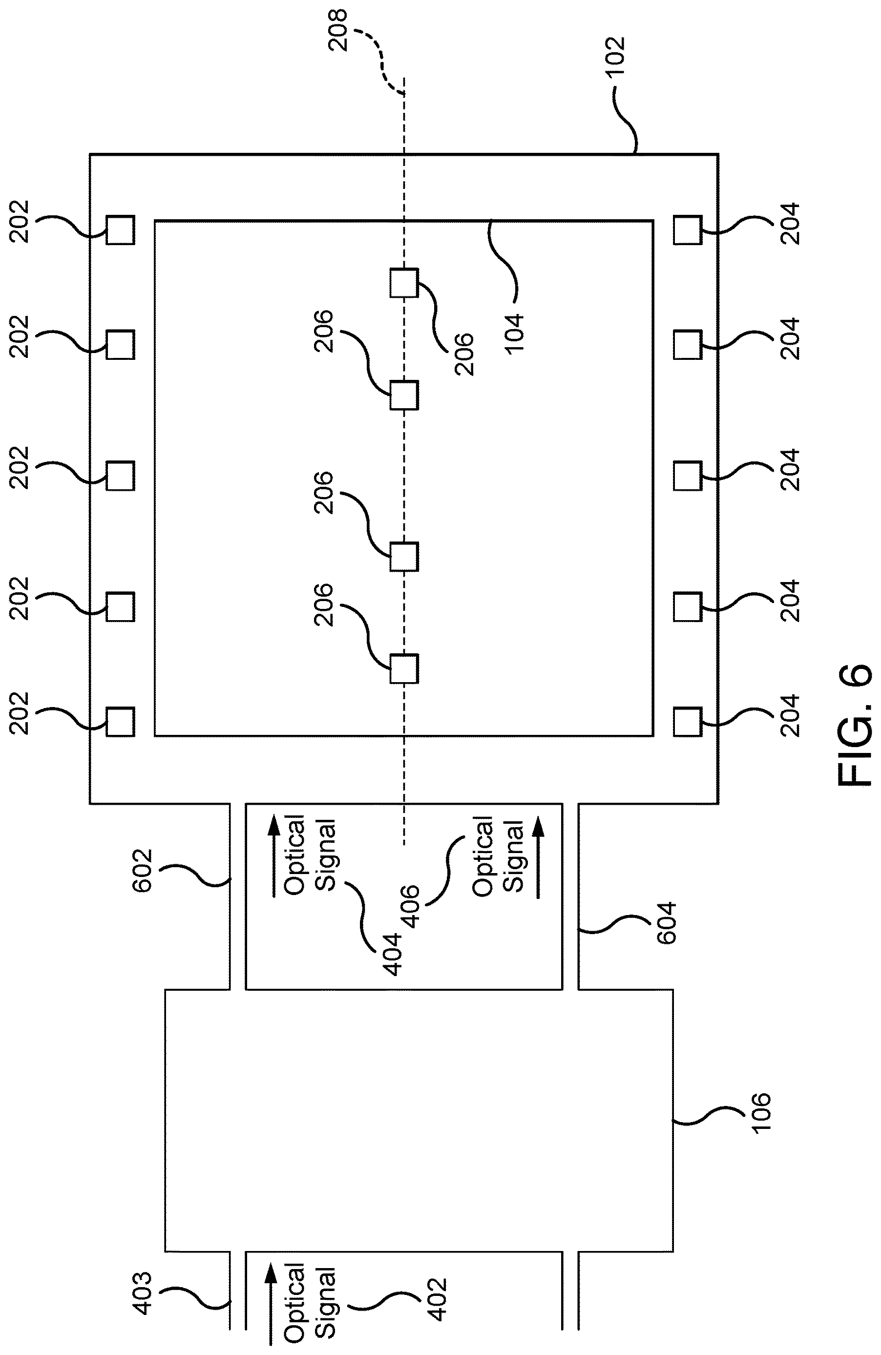 Patent US12619120 Figure 6 – Photodetector with split inputs