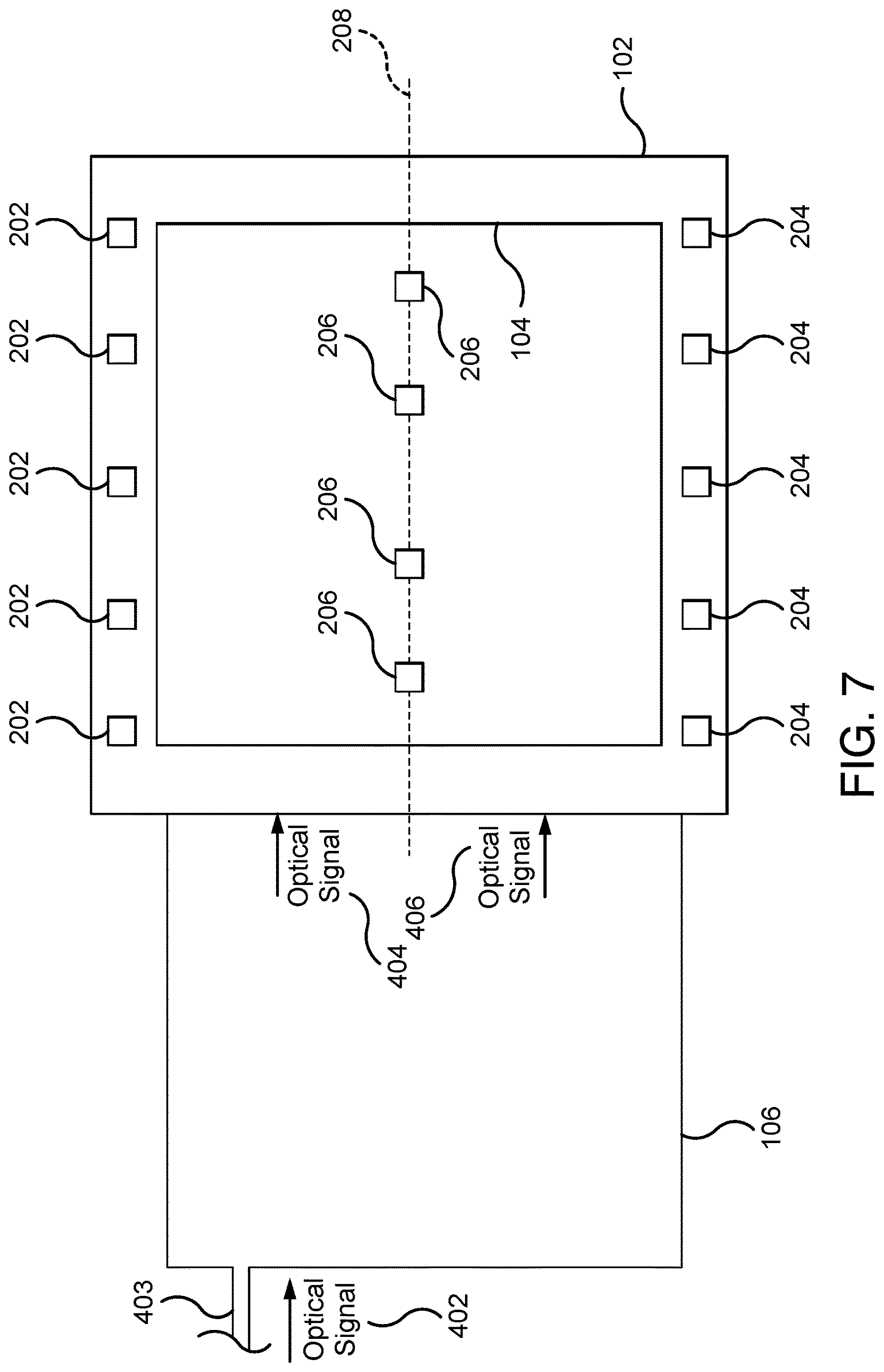 Patent US12619120 Figure 7 – Photodetector with split inputs
