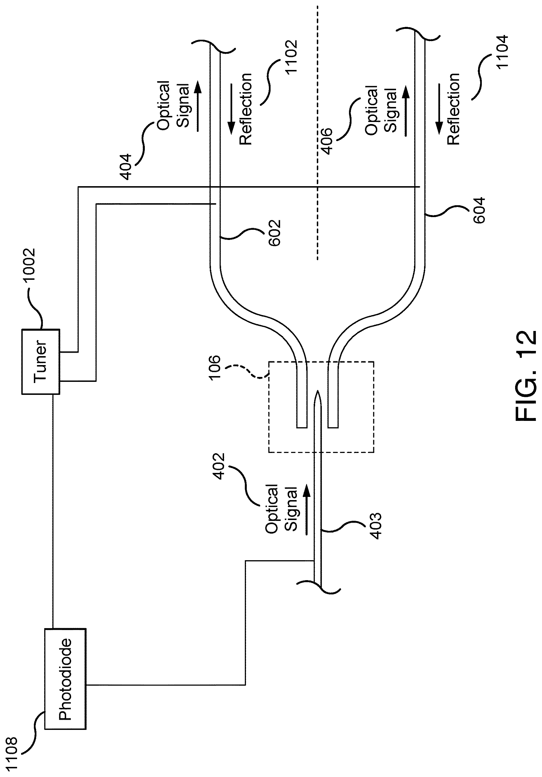 Patent US12619120 Figure 12 – Photodetector with split inputs