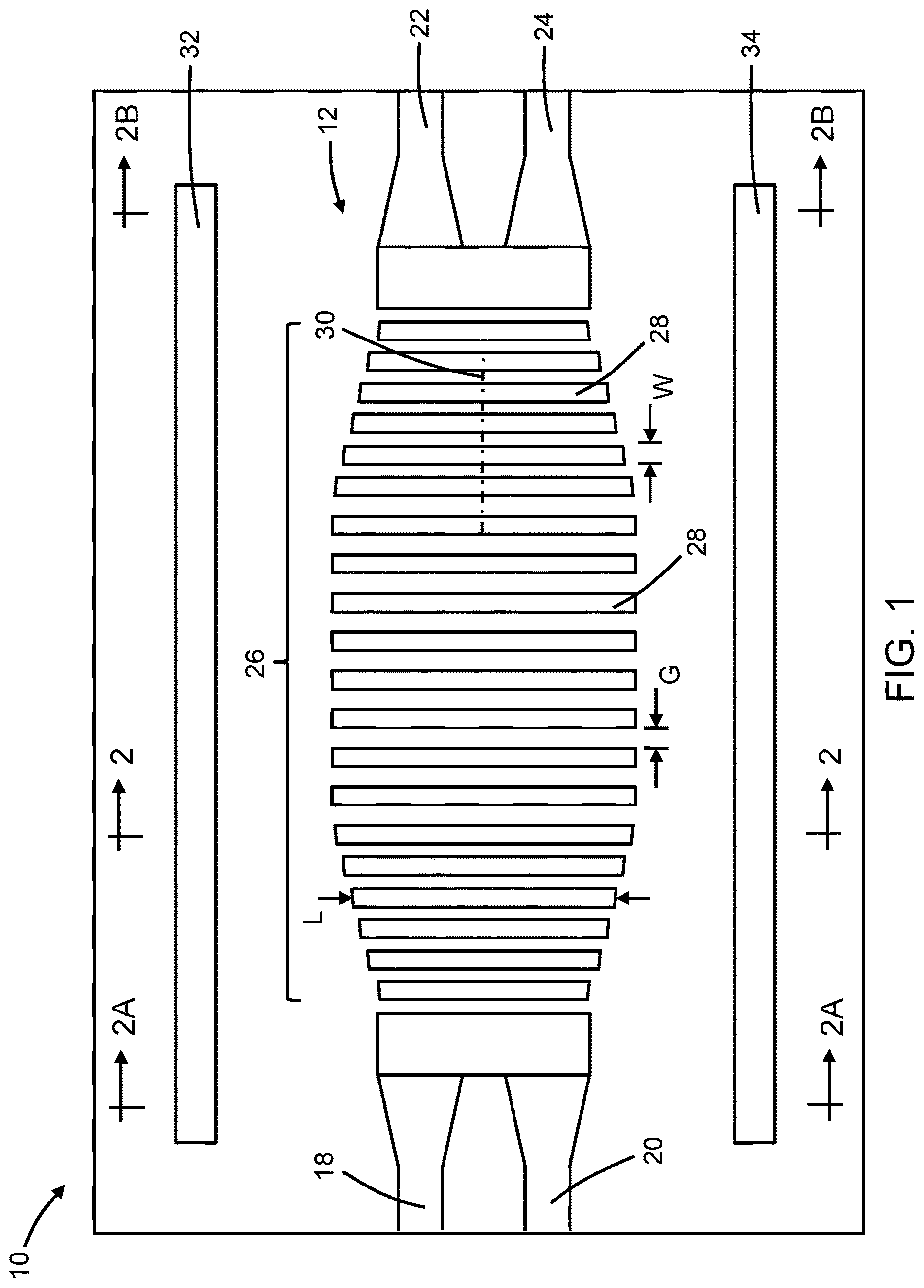 Patent US12619121 Figure 1 – Power splitters including a tunable multimode interference coupler