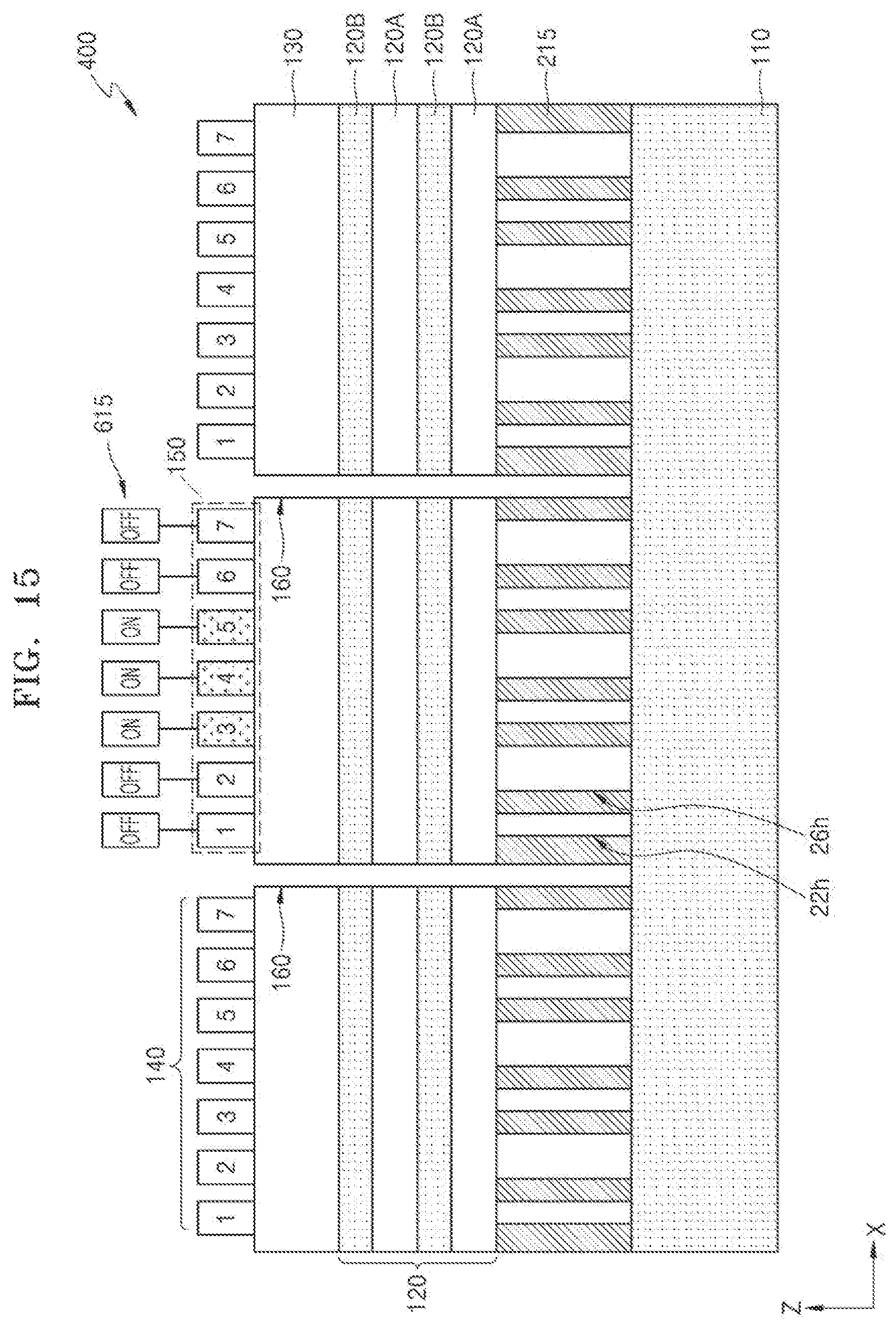 Patent US12619122 Figure 15 – Spatial light modulators, methods of operating and manufacturing the same, and apparatus including spatial light modulator