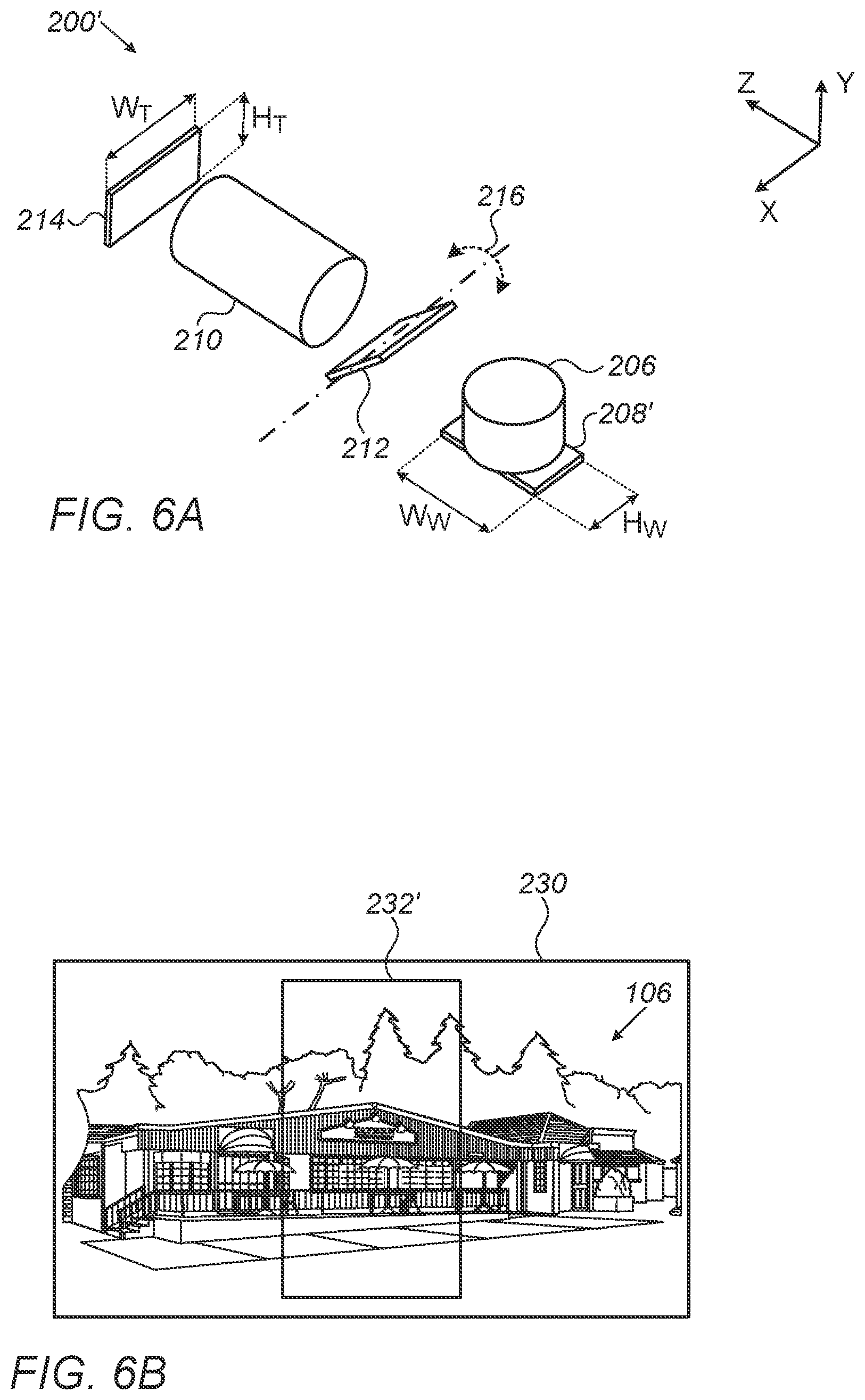 Patent US12619126 Figure 6 – Dual-aperture zoom digital camera with automatic adjustable tele field of view
