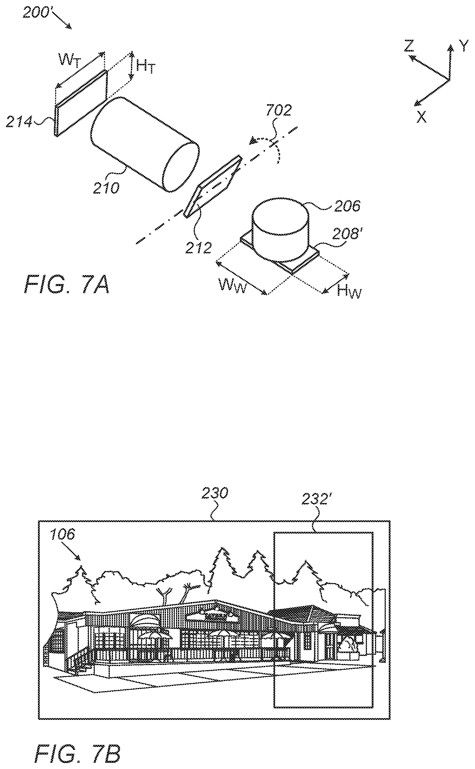 Patent US12619126 Figure 7 – Dual-aperture zoom digital camera with automatic adjustable tele field of view