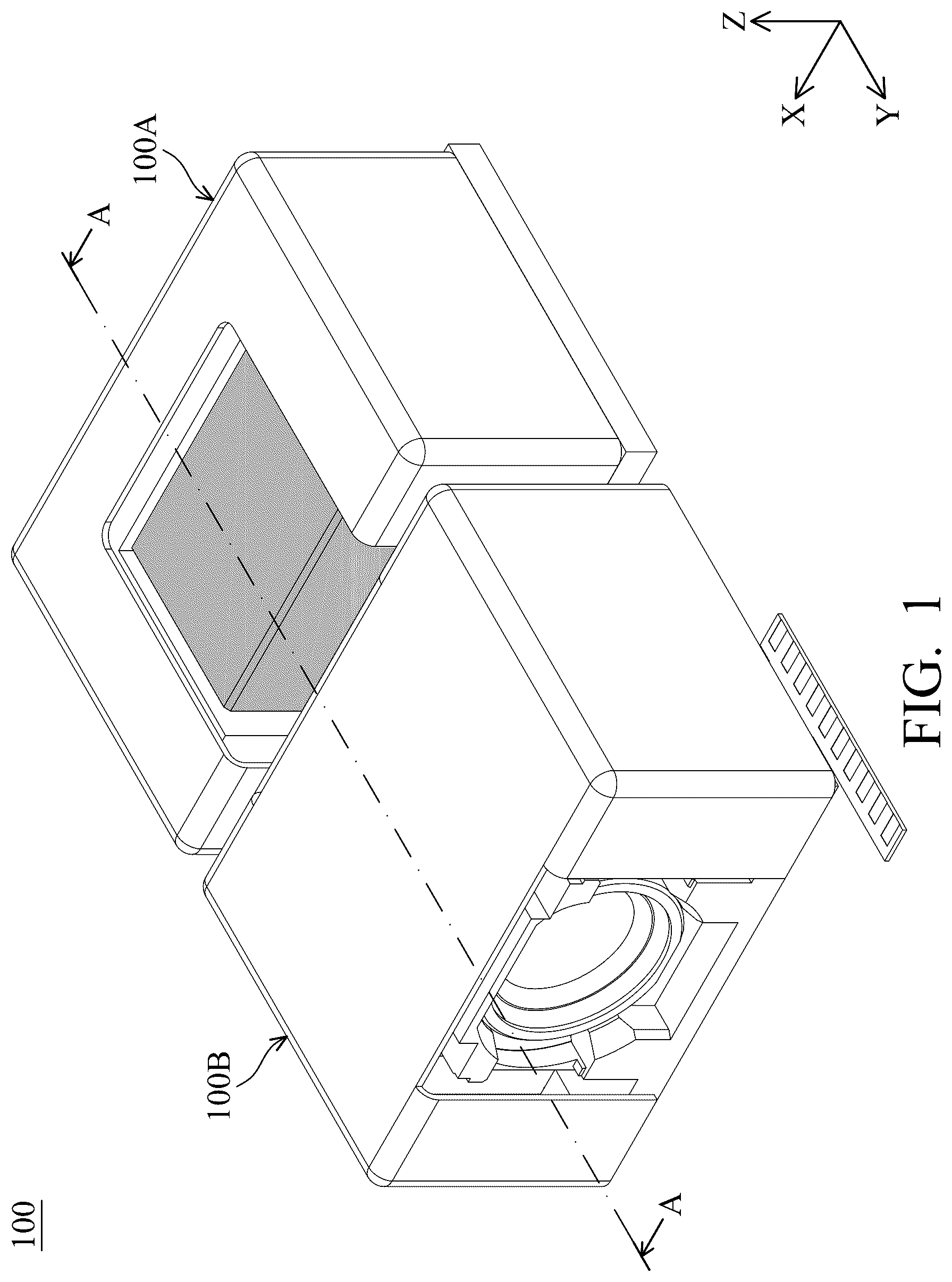 Patent US12619127 Figure 1 – Optical element driving mechanism