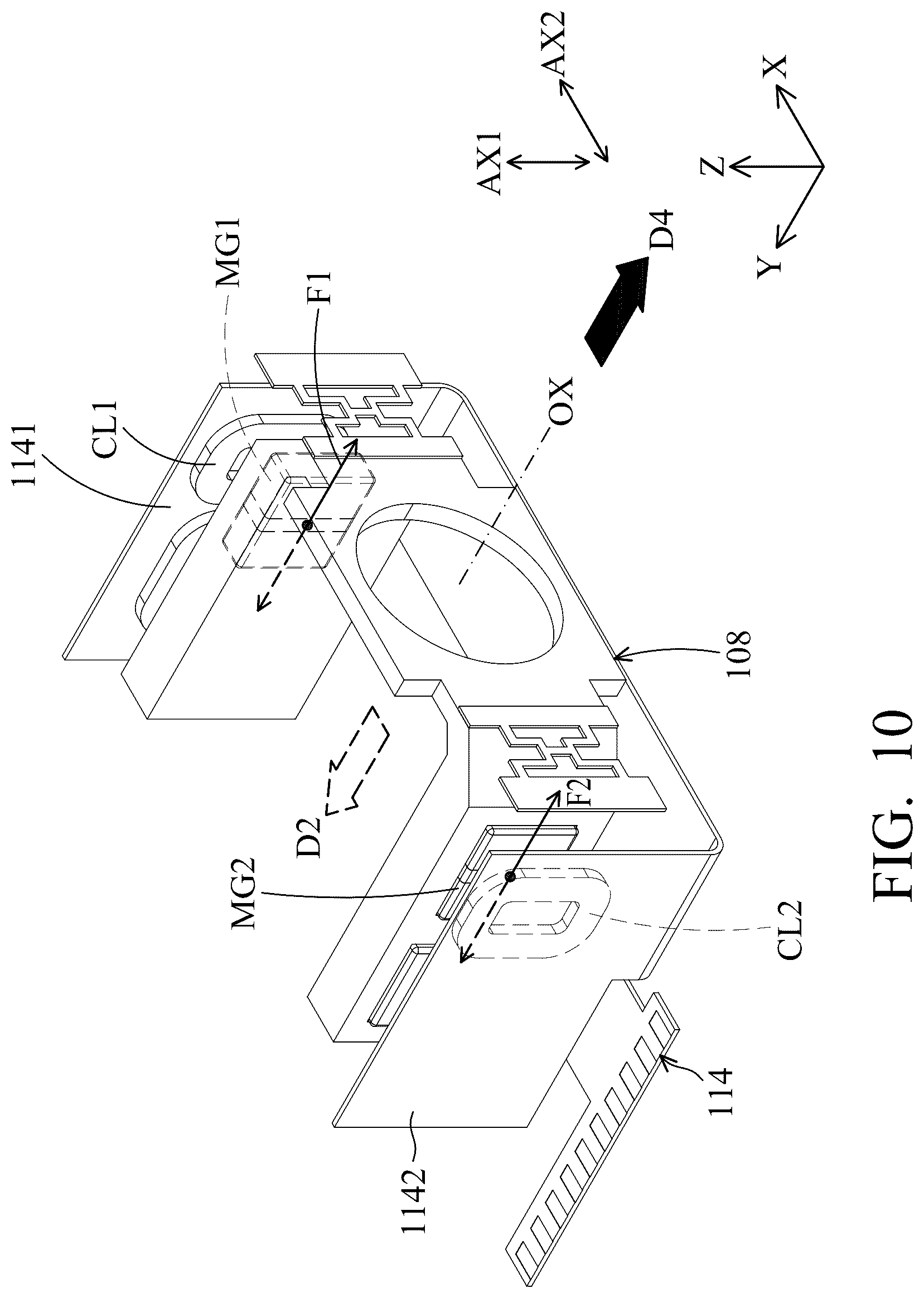 Patent US12619127 Figure 10 – Optical element driving mechanism