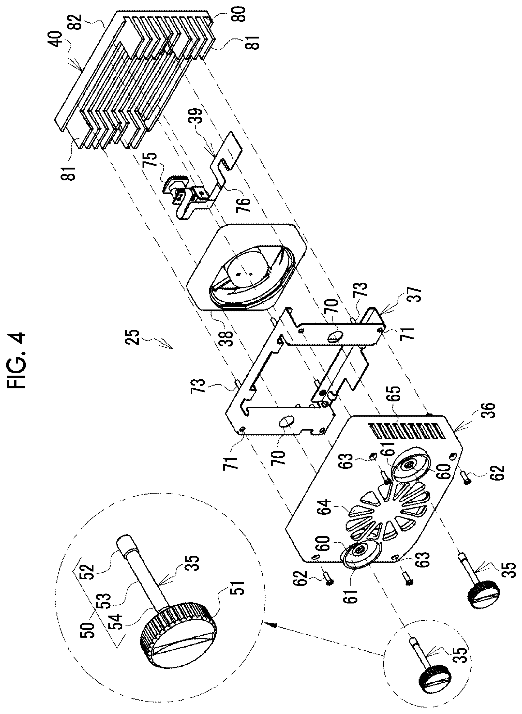 Patent US12619132 Figure 4 – Cooling device and electronic apparatus system