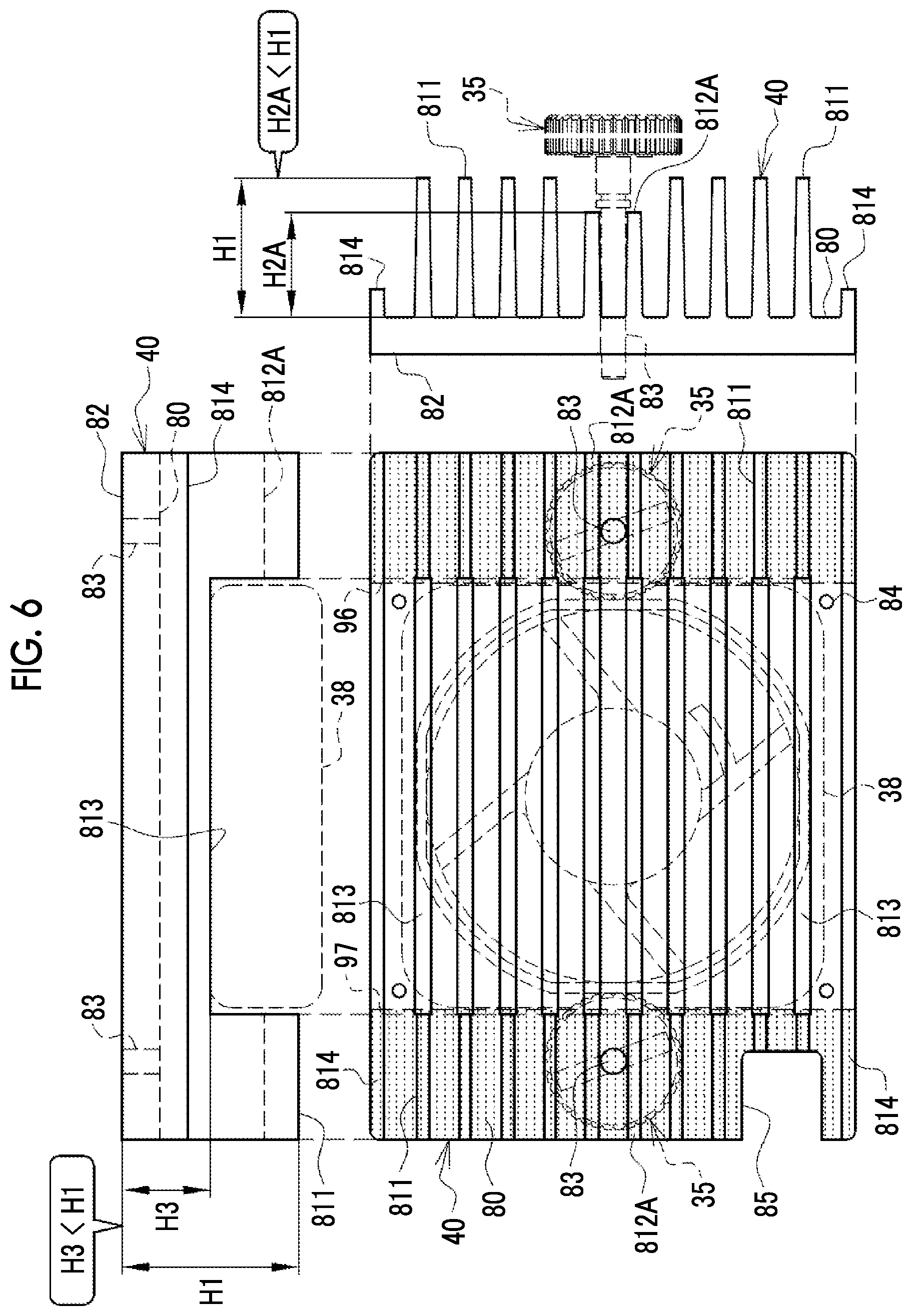 Patent US12619132 Figure 6 – Cooling device and electronic apparatus system