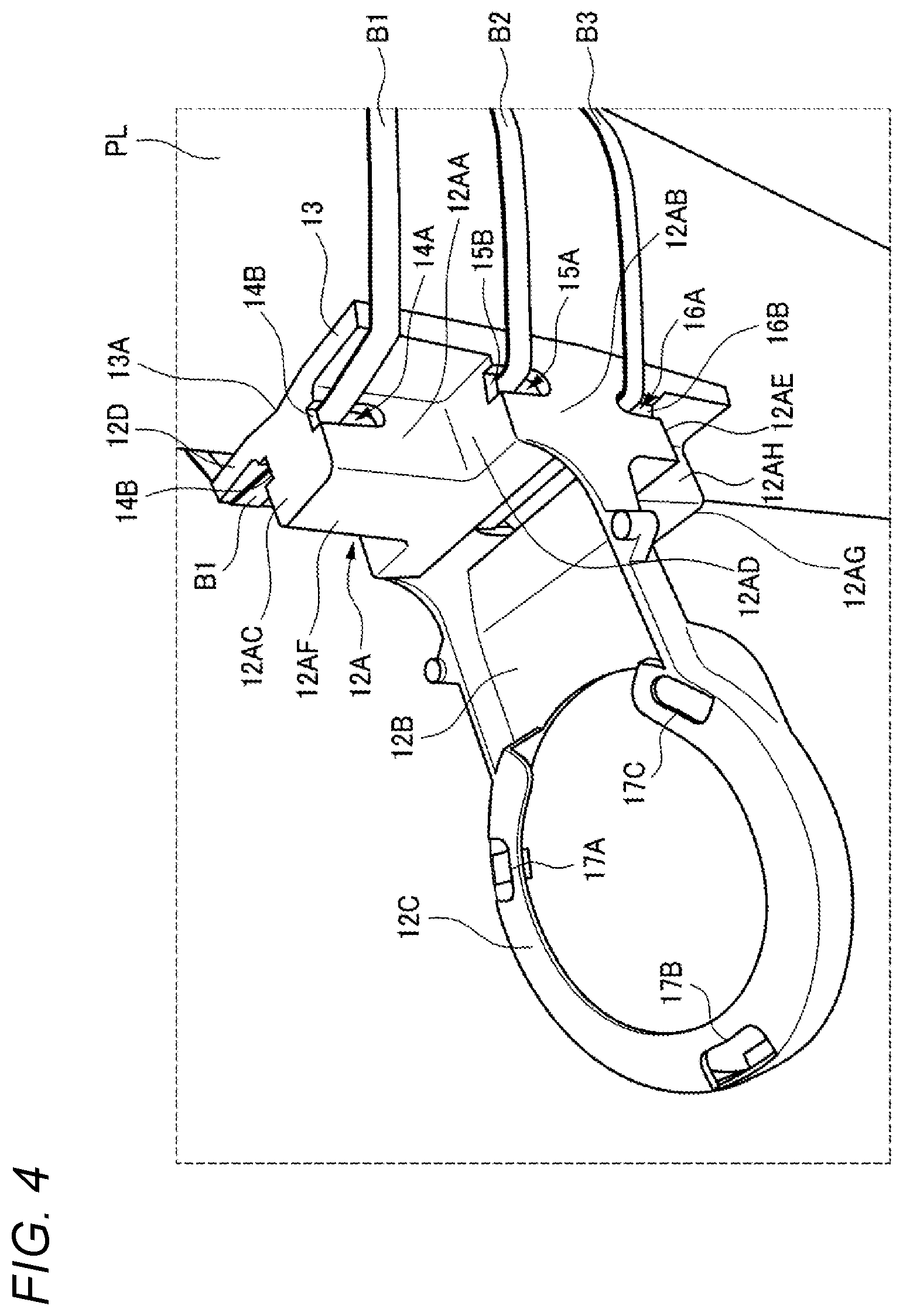 Patent US12619133 Figure 4 – Attachment member for camera