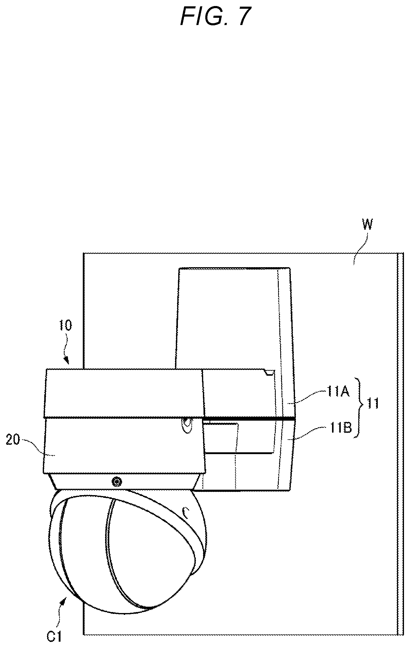 Patent US12619133 Figure 7 – Attachment member for camera