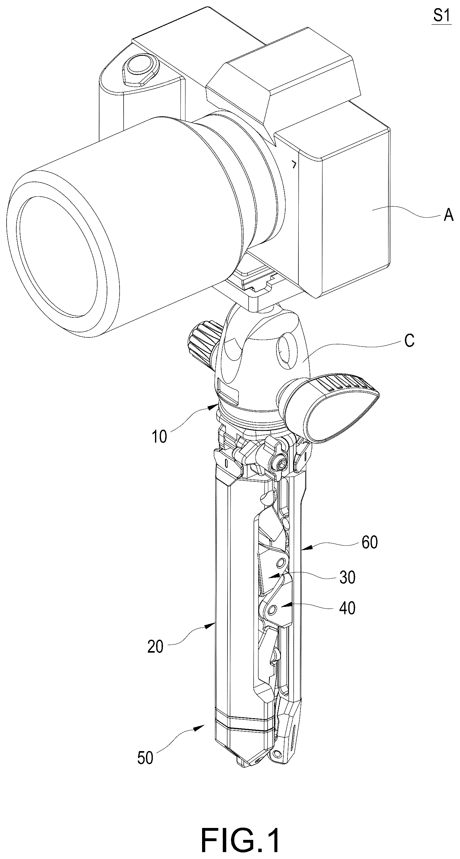 Patent US12619135 Figure 1 – Photograph device holder