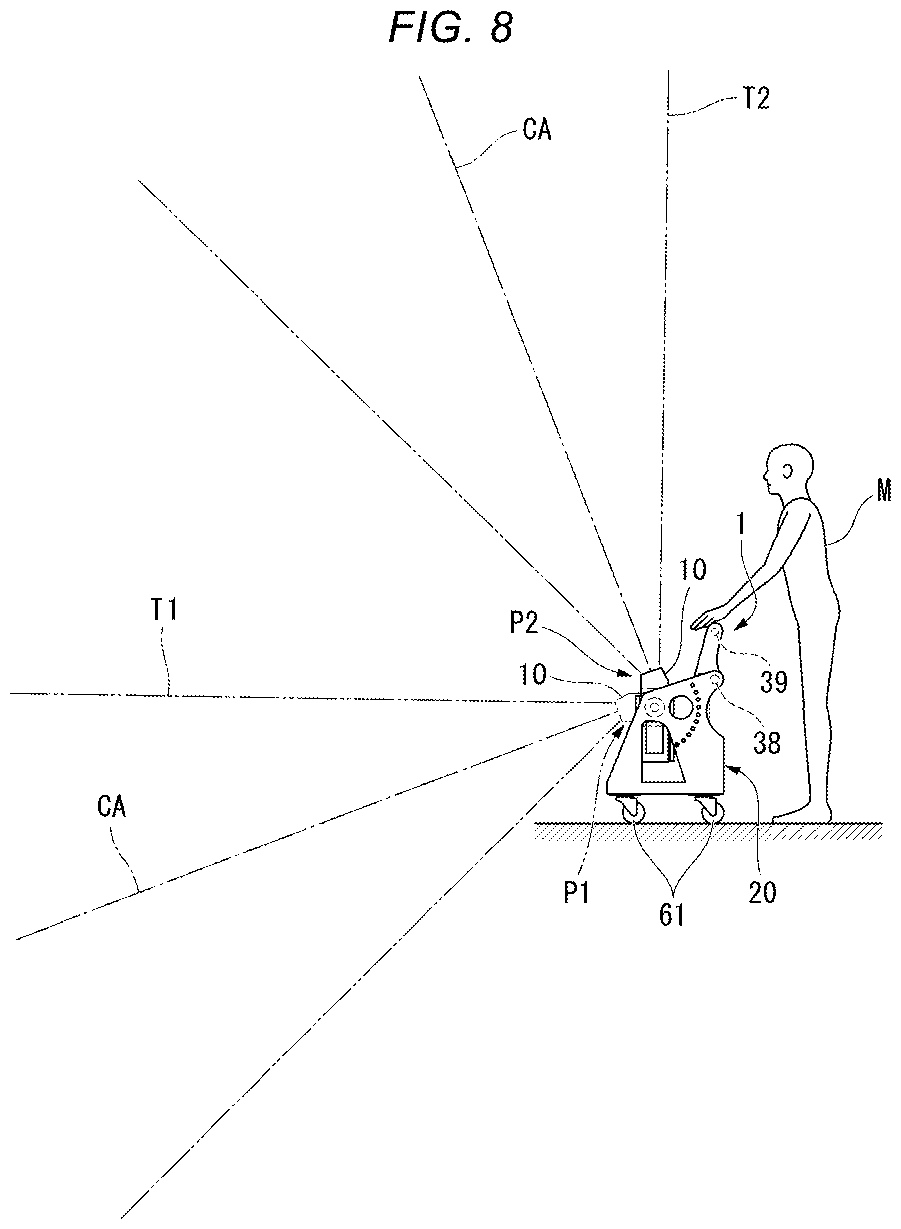 Patent US12619136 Figure 8 – Display apparatus supporting stand and projection system