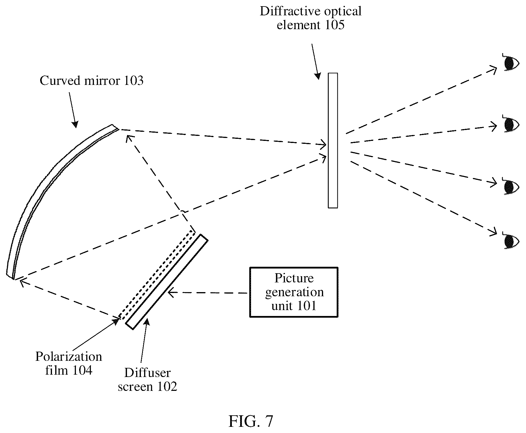 Patent US12619137 Figure 6 – Display system