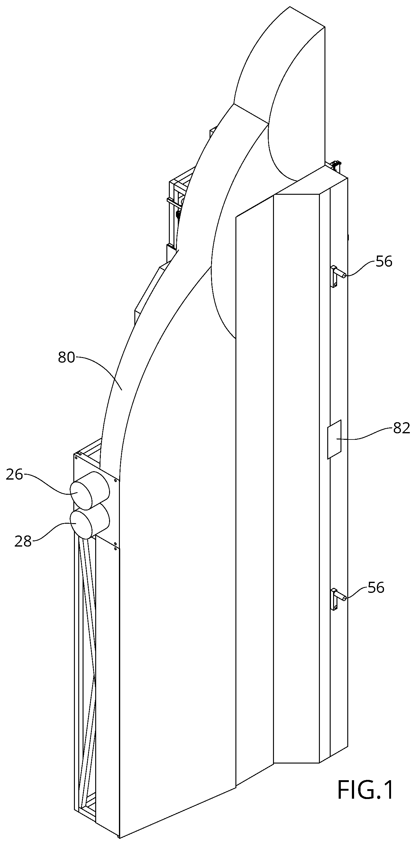 Patent US12619139 Figure 1 – Projector assembly