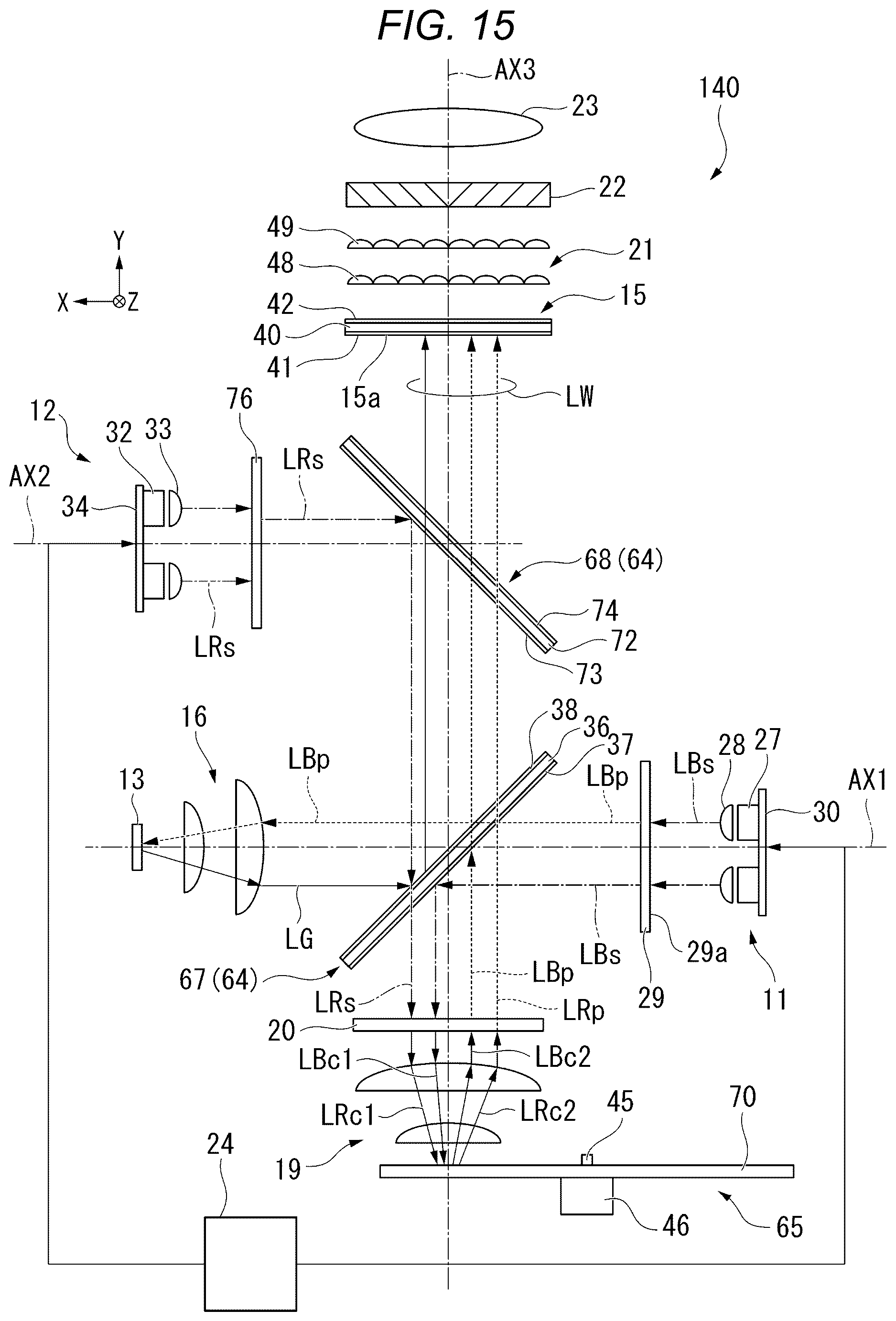 Patent US12619140 Figure 9 – Light source apparatus and projector