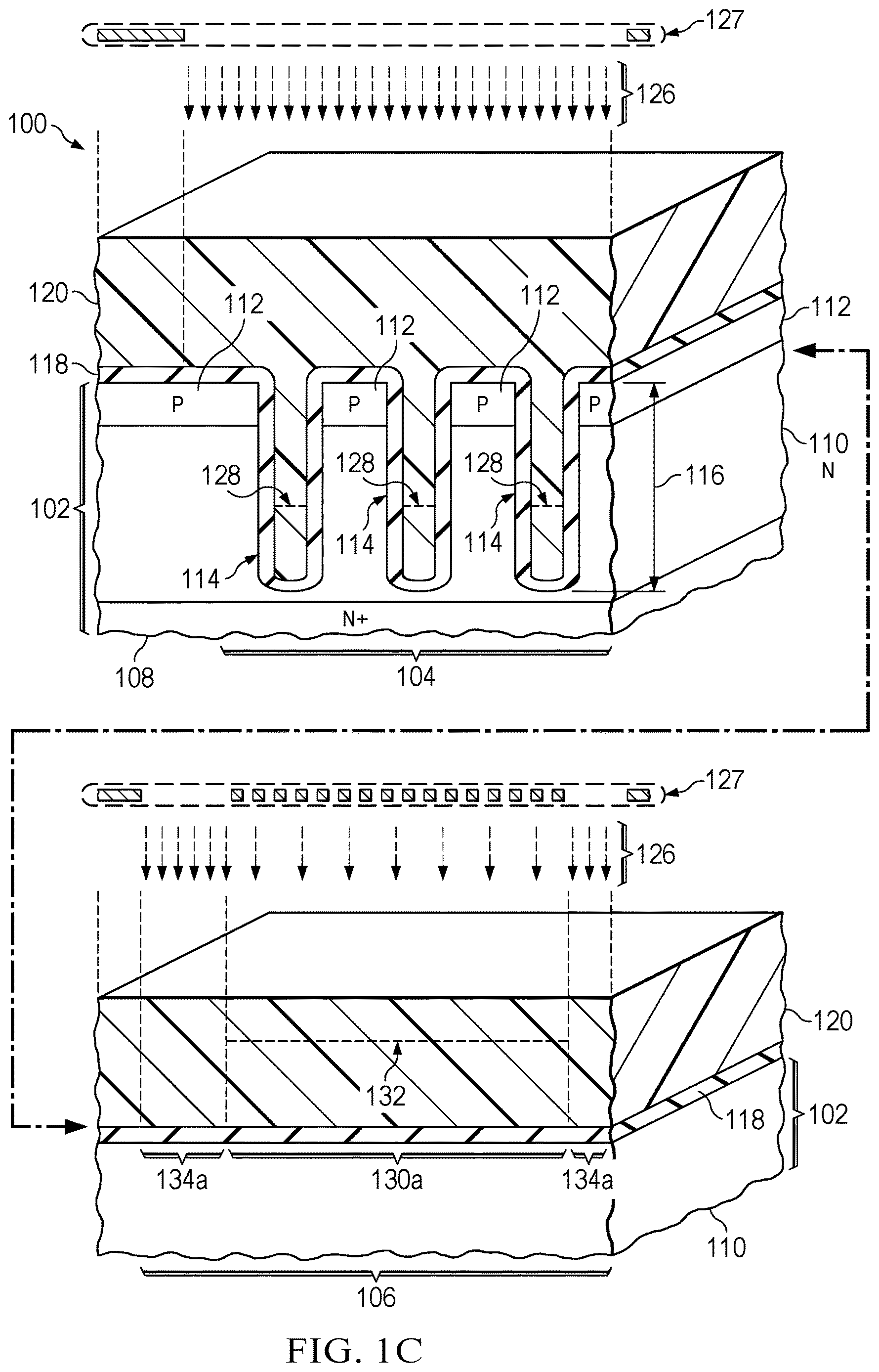 Patent US12619151 Figure 3 – Monitor structure for photoresist thickness in trench