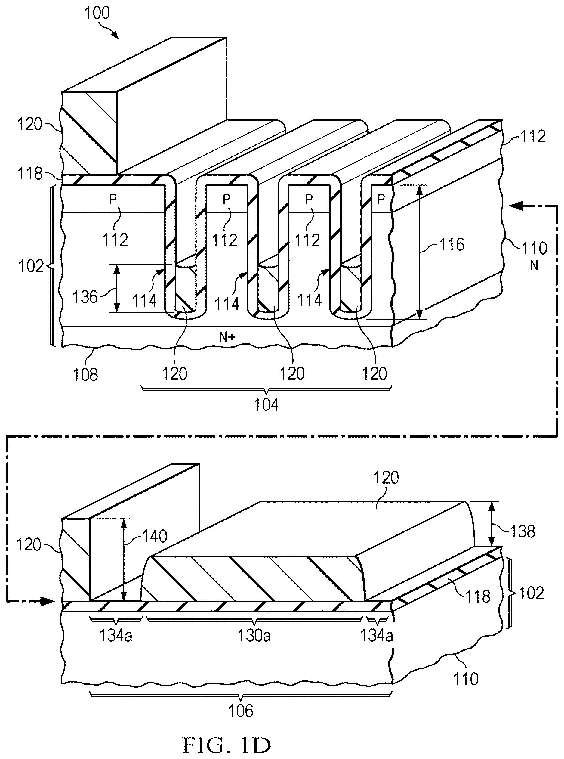 Patent US12619151 Figure 4 – Monitor structure for photoresist thickness in trench