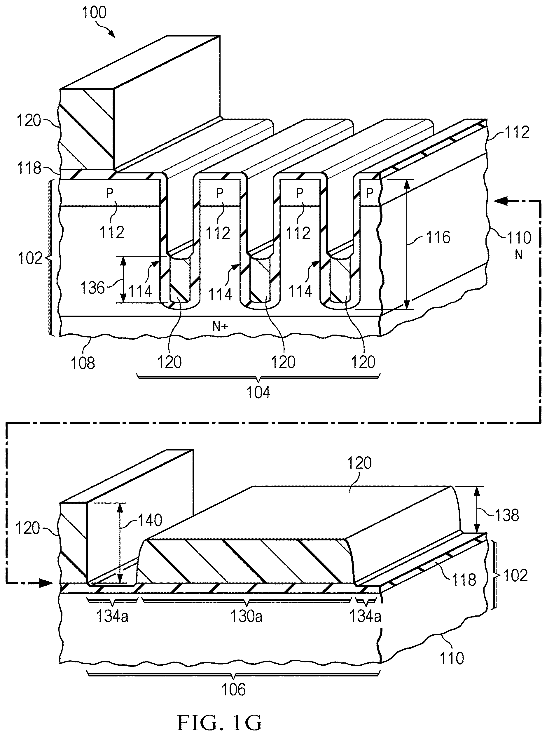 Patent US12619151 Figure 7 – Monitor structure for photoresist thickness in trench