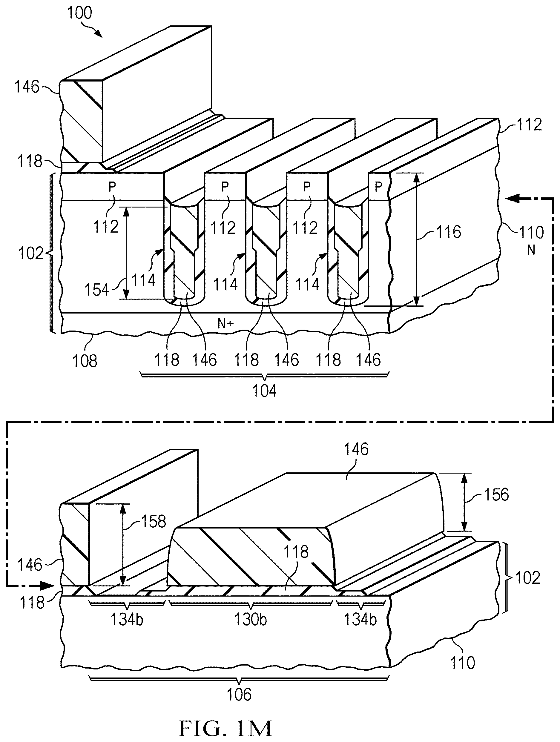 Patent US12619151 Figure 13 – Monitor structure for photoresist thickness in trench