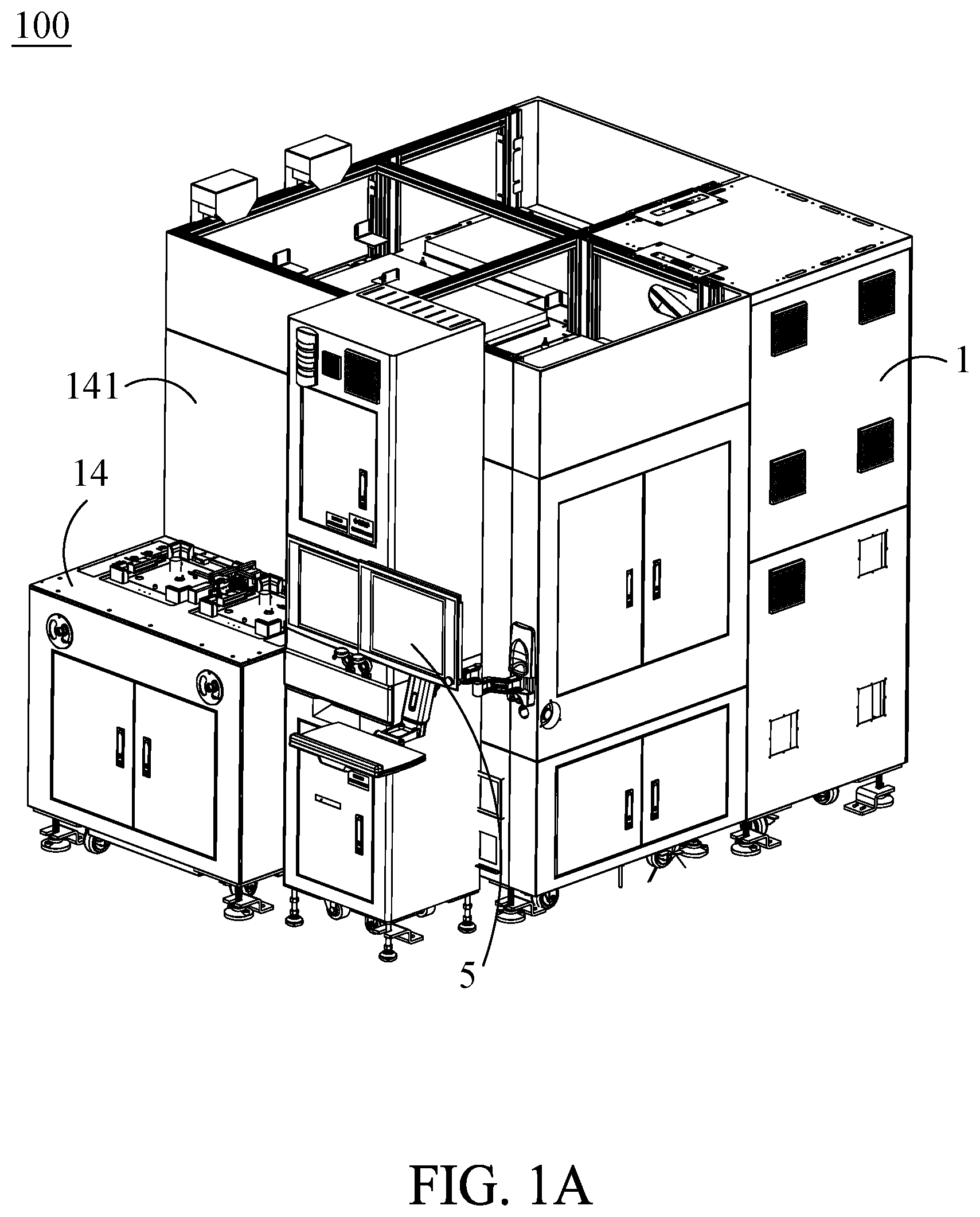 Patent US12619167 Figure 1 – Optical inspection device for surface of reticle pod and optical inspection method for surface of reticle pod