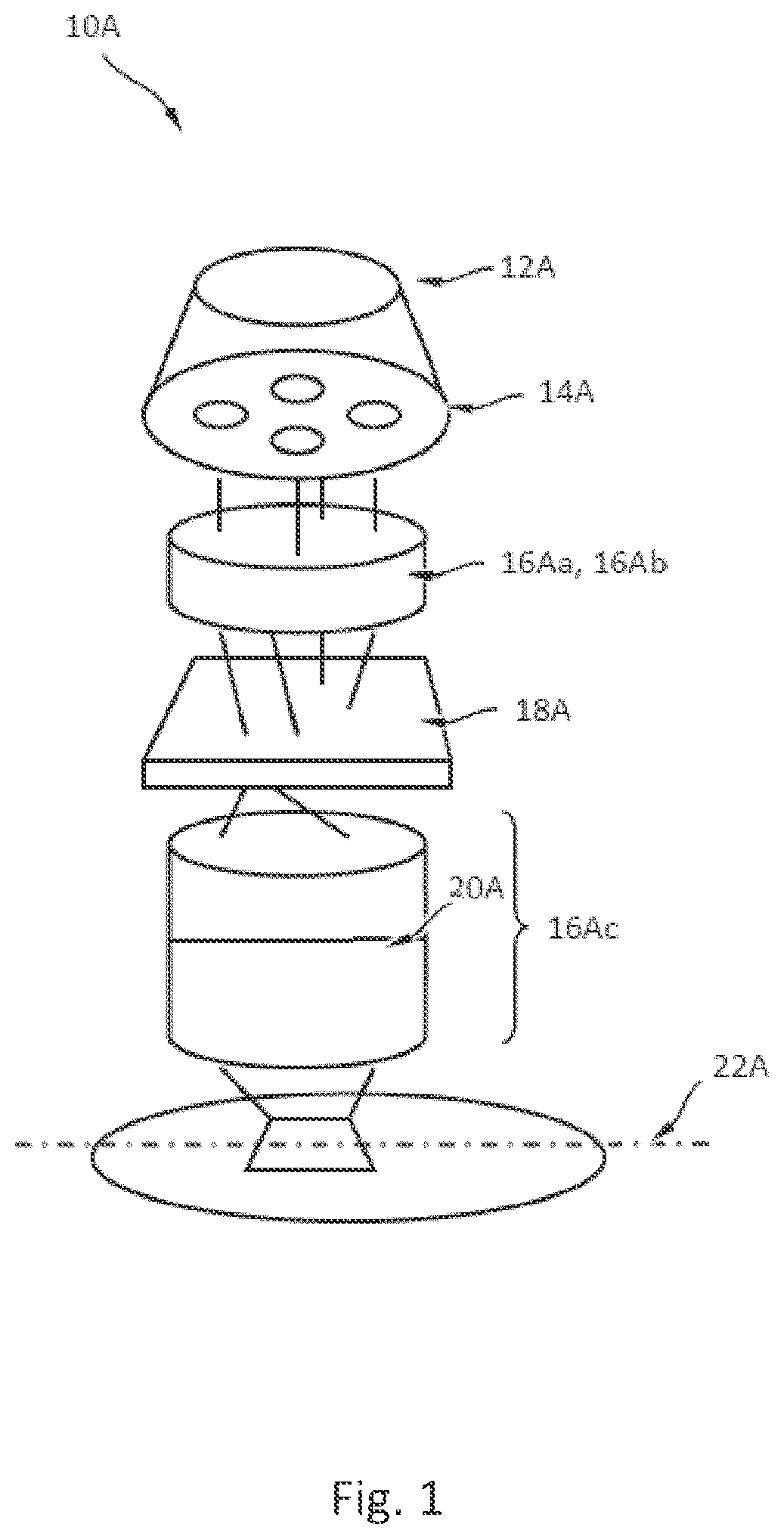 Patent US12619168 Figure 1 – Systems and methods for thermally stable mounting of optical columns