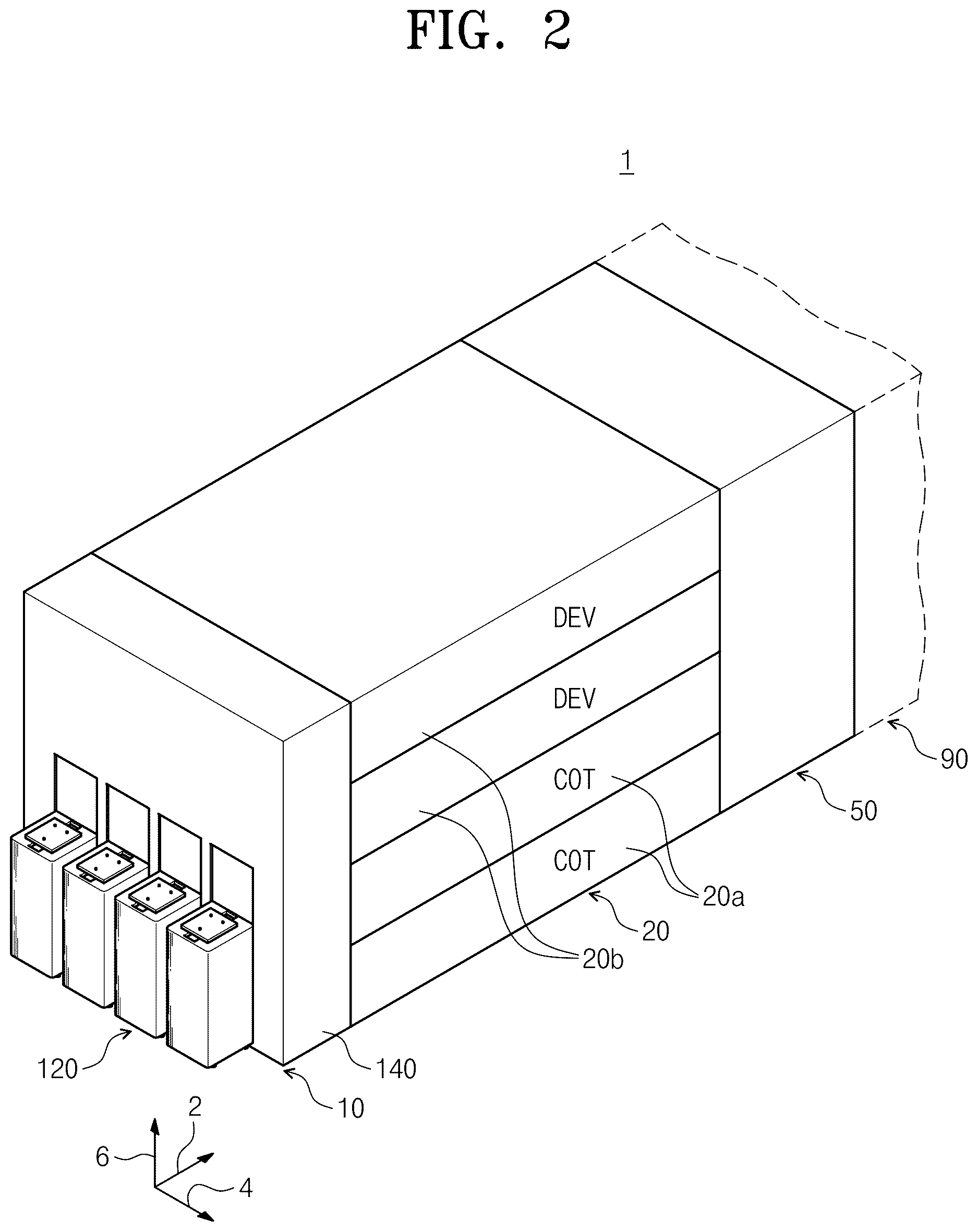 Patent US12619169 Figure 2 – Apparatus for treating substrate and method for treating a substrate
