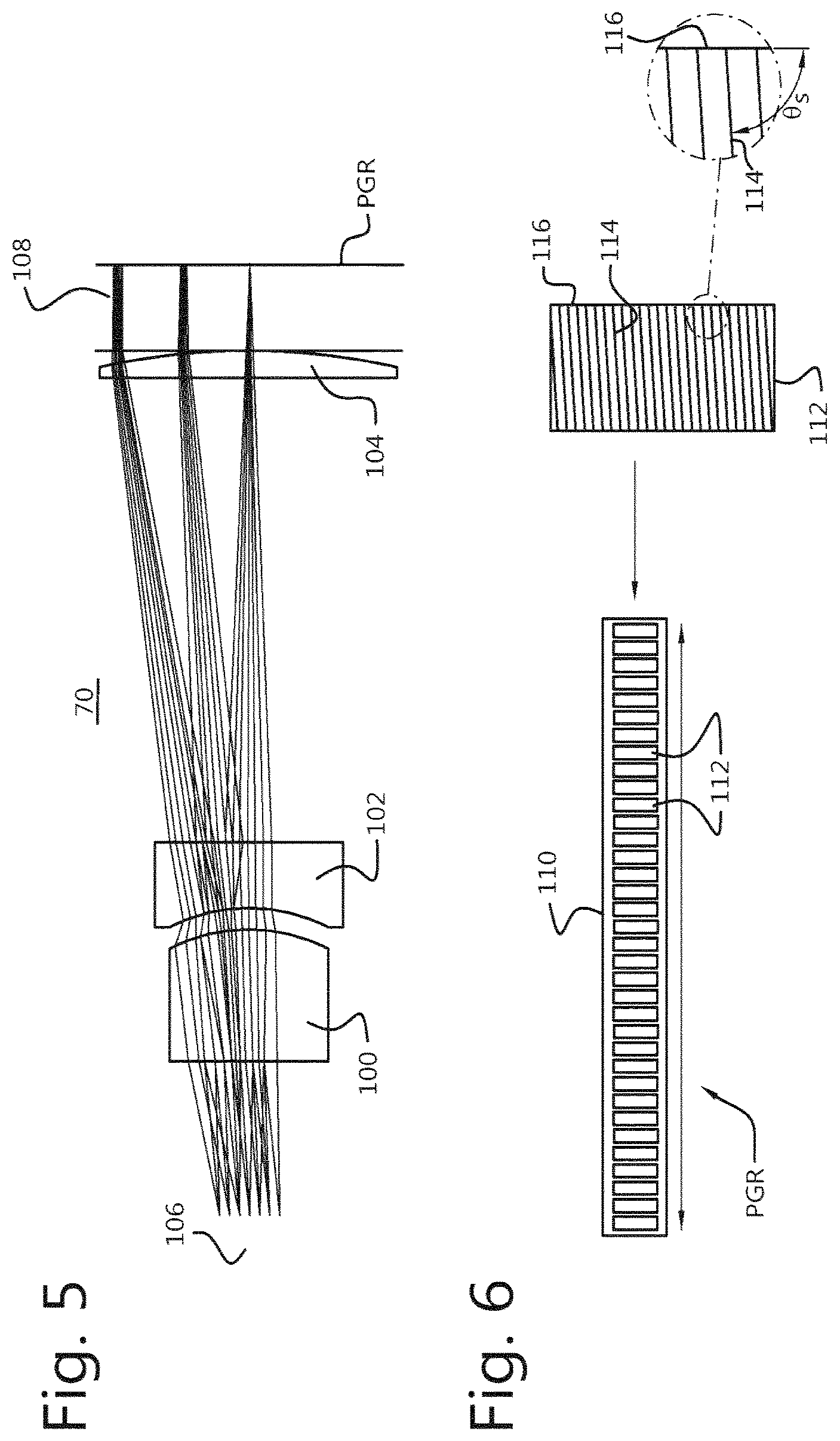 Patent US12619170 Figure 4 – Projection unit for a level sensor, method of monitoring height of a substrate, and lithographic system comprising the projection unit